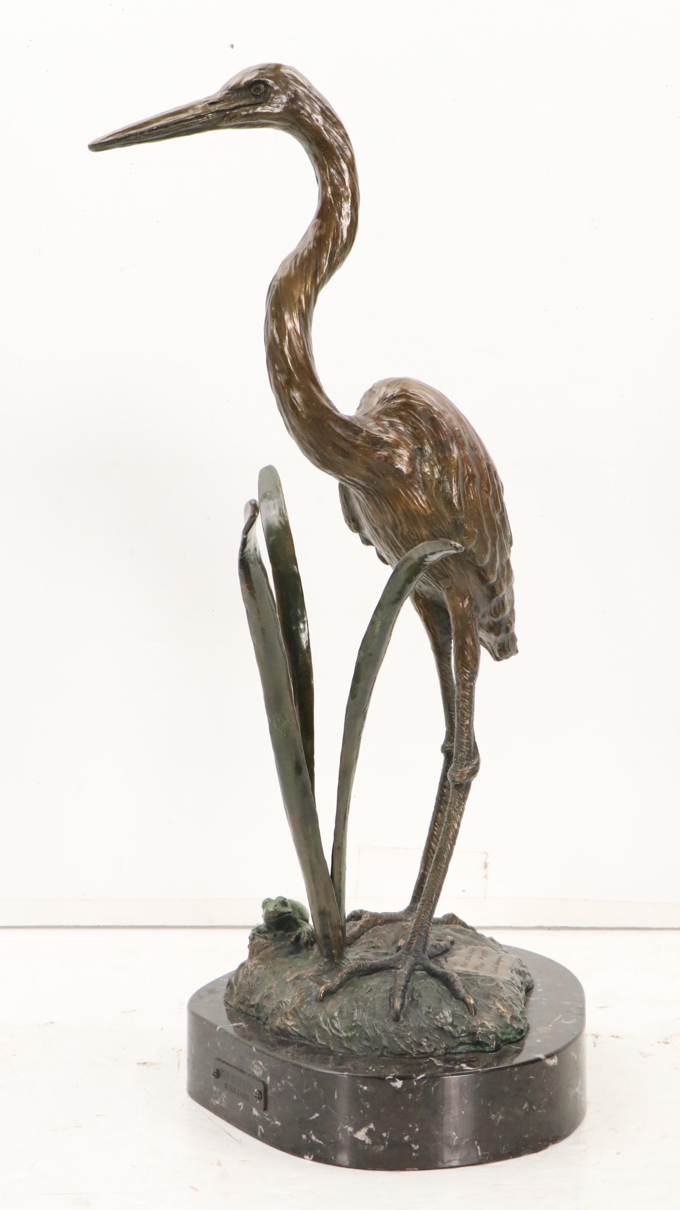 Carl Wagner Patinated Bronze Sculpture "The Stalker," 1989