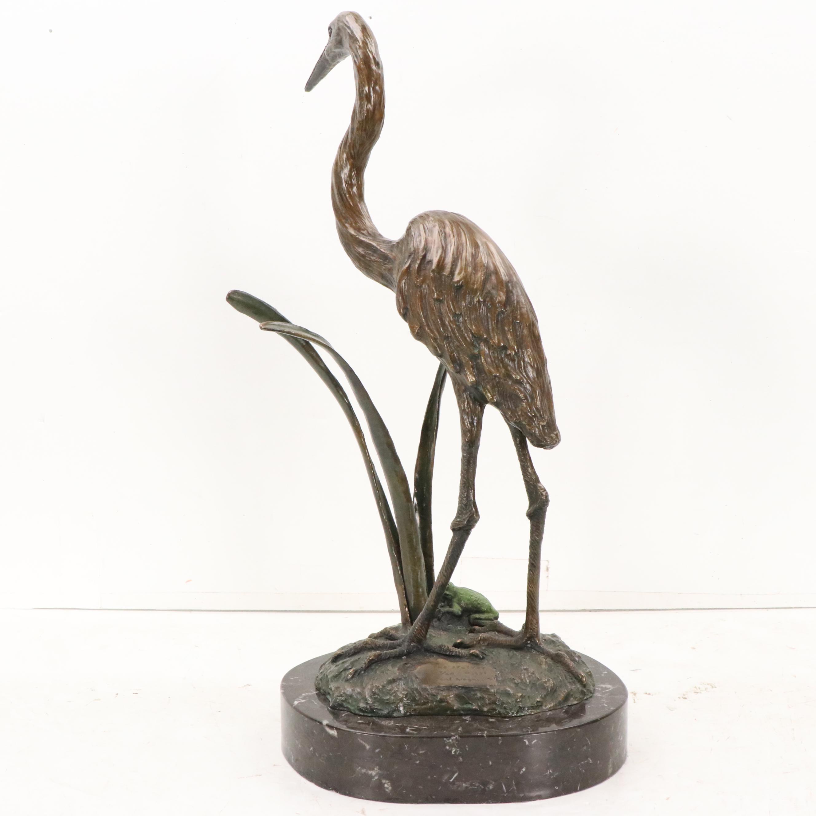 Carl Wagner Patinated Bronze Sculpture "The Stalker," 1989