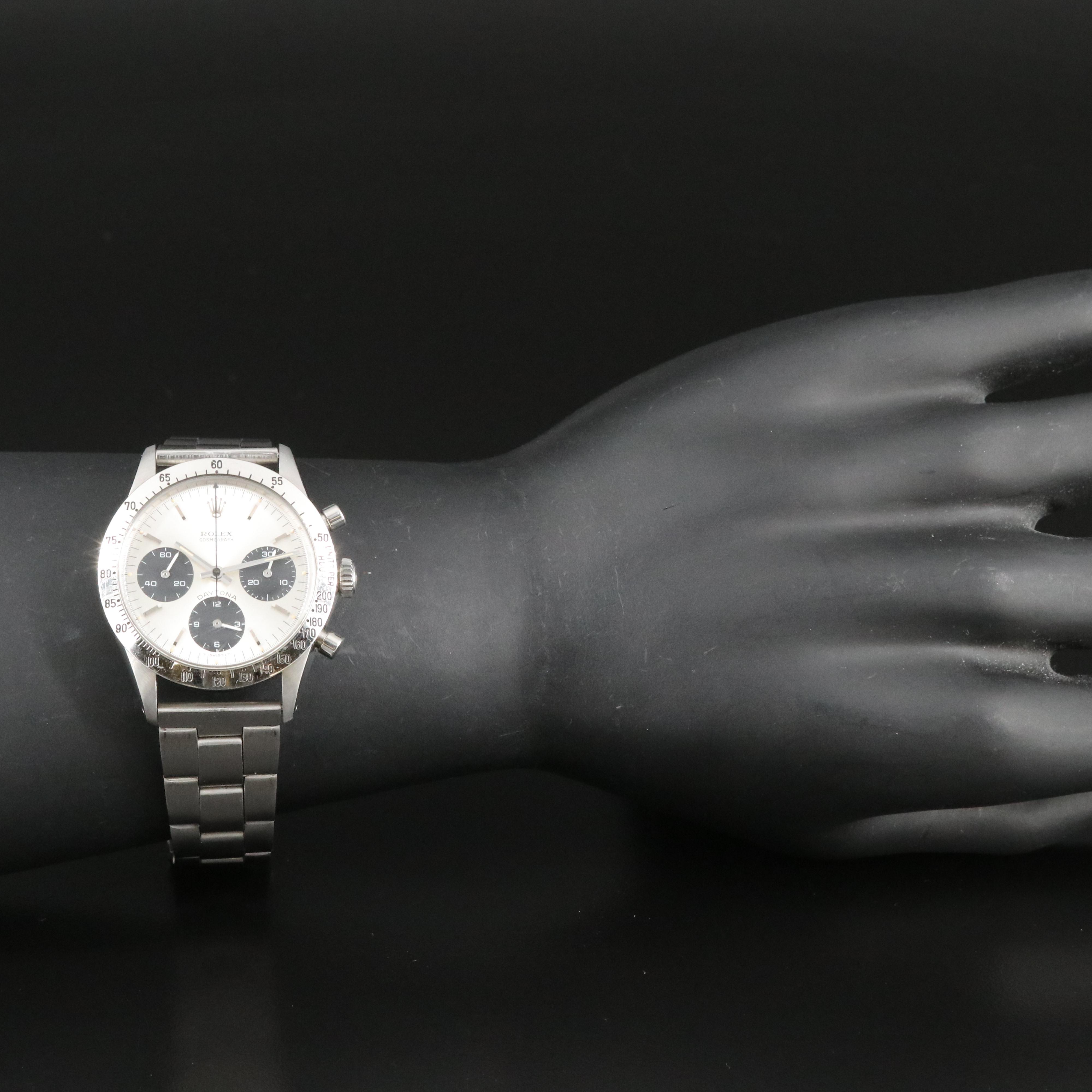 1970 Rolex Daytona 6262 Cosmograph Silver Dial Steel Watch