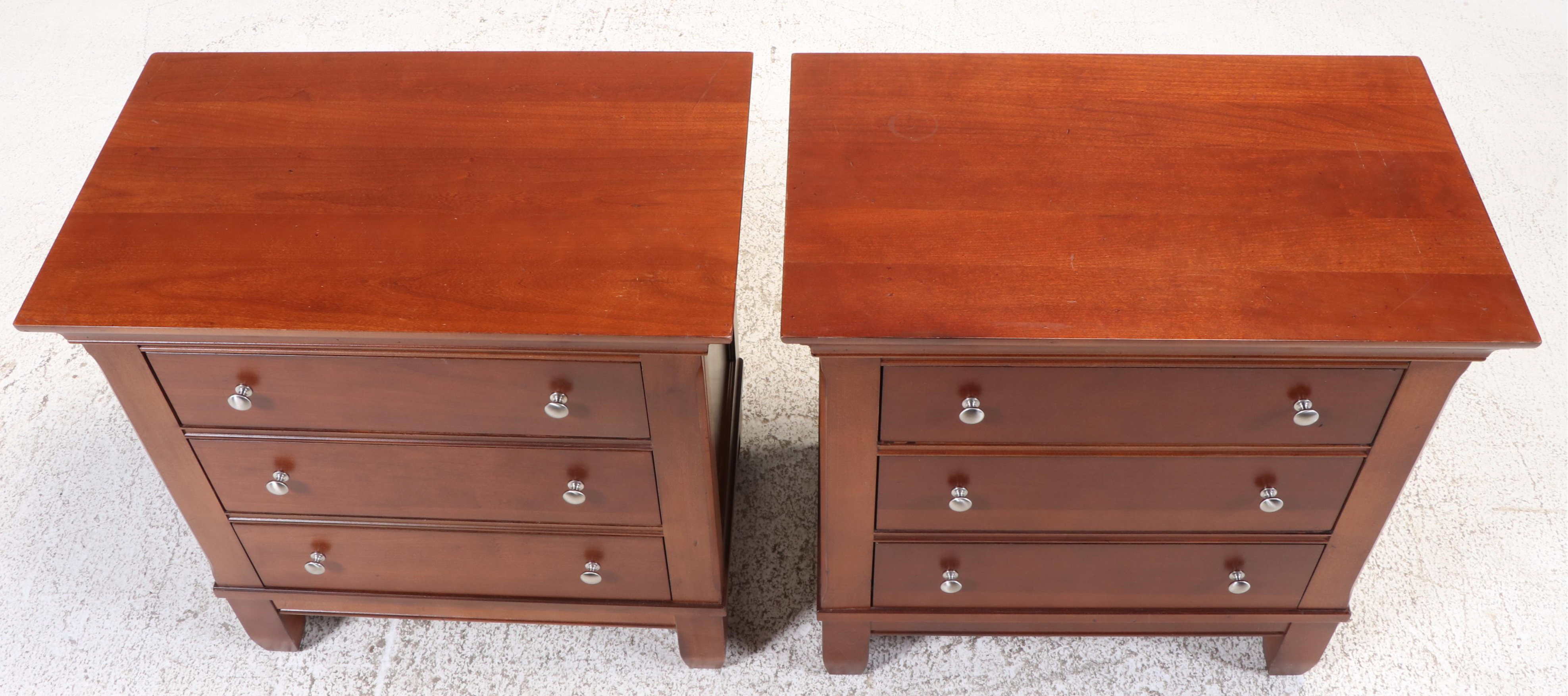 Pair of Thomasville Cherry Finish Nightstands