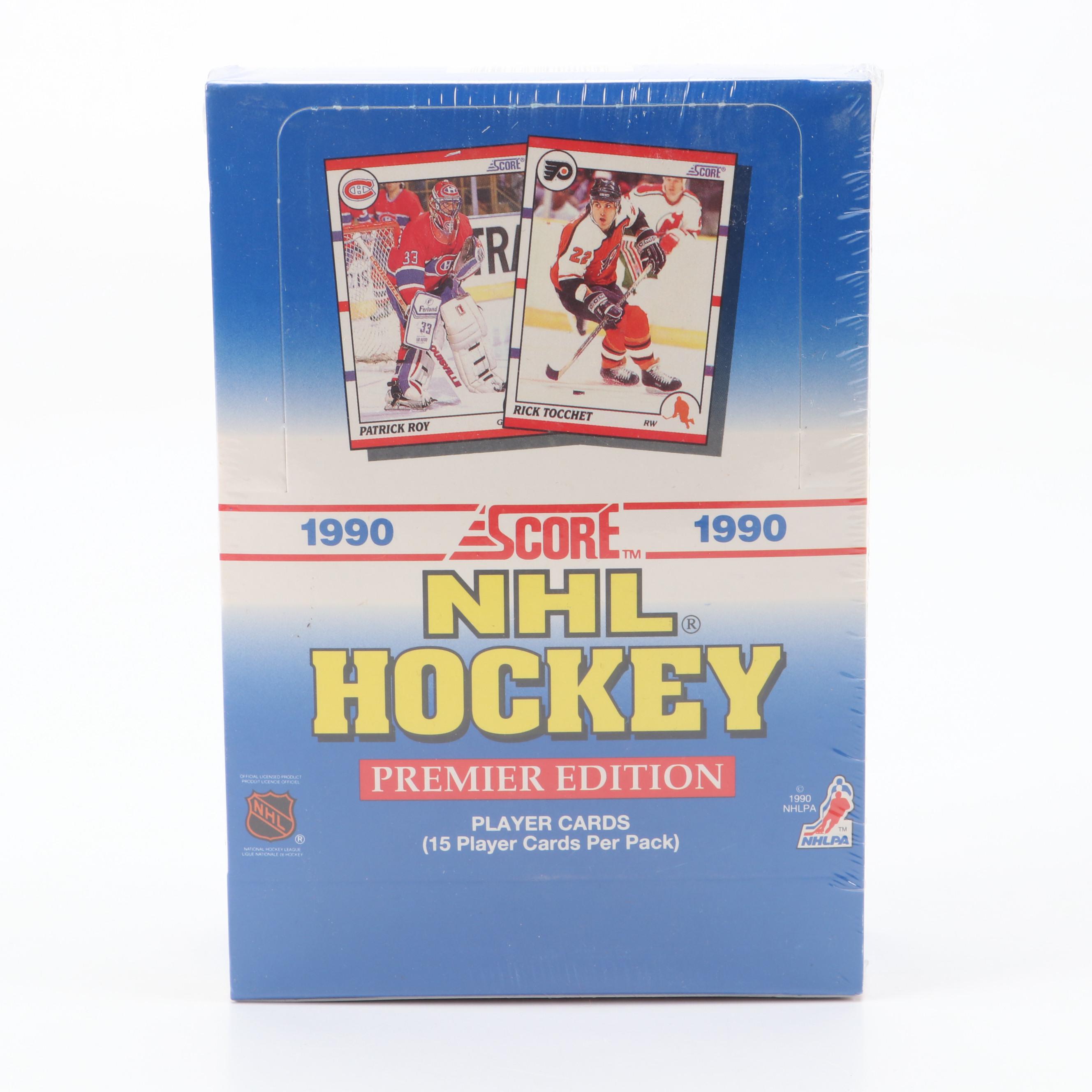 1990–1991 Topps, Upper Deck, Score, Pro Set and More Hockey Card Wax Boxes