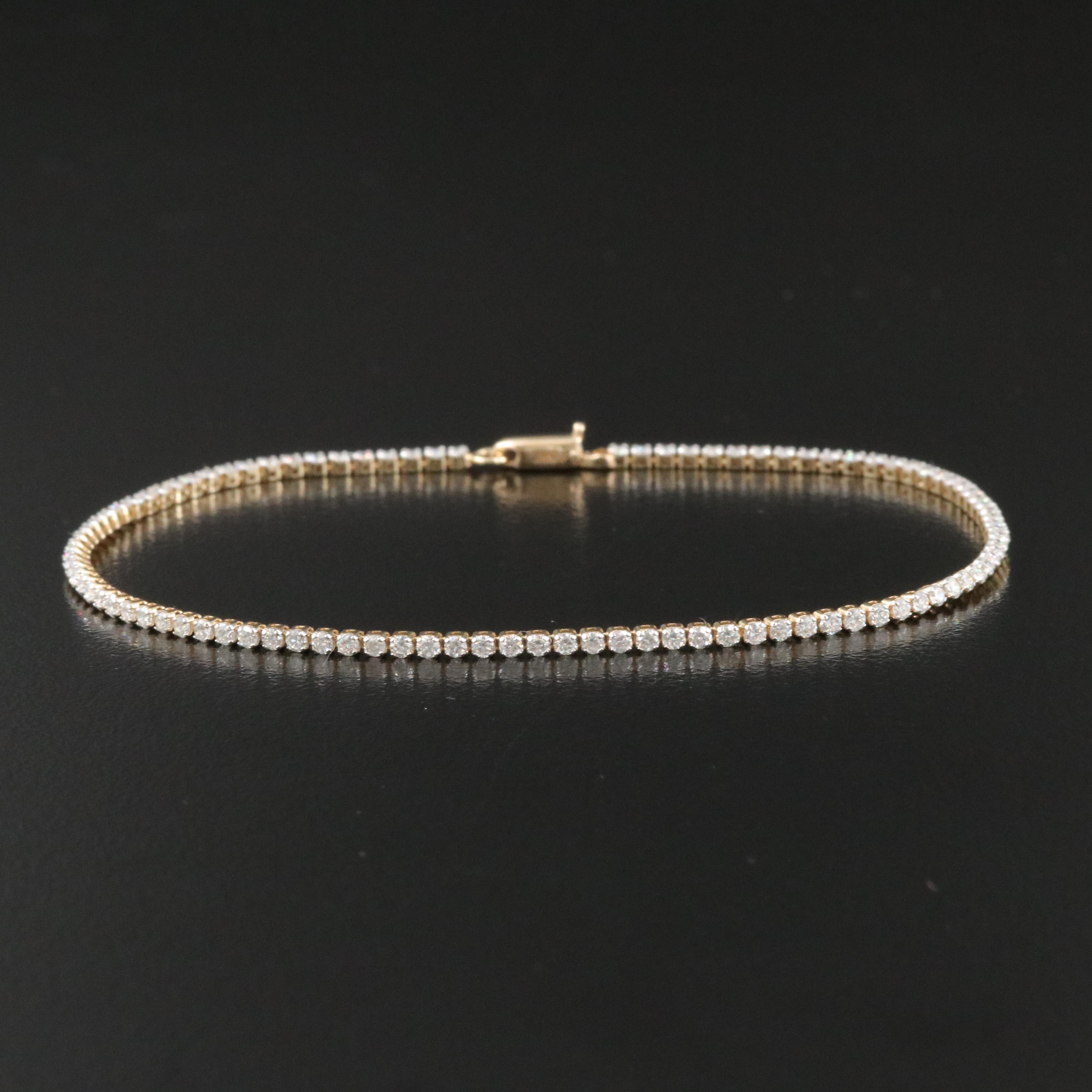 14K 1.50 CTW Diamond Tennis Bracelet