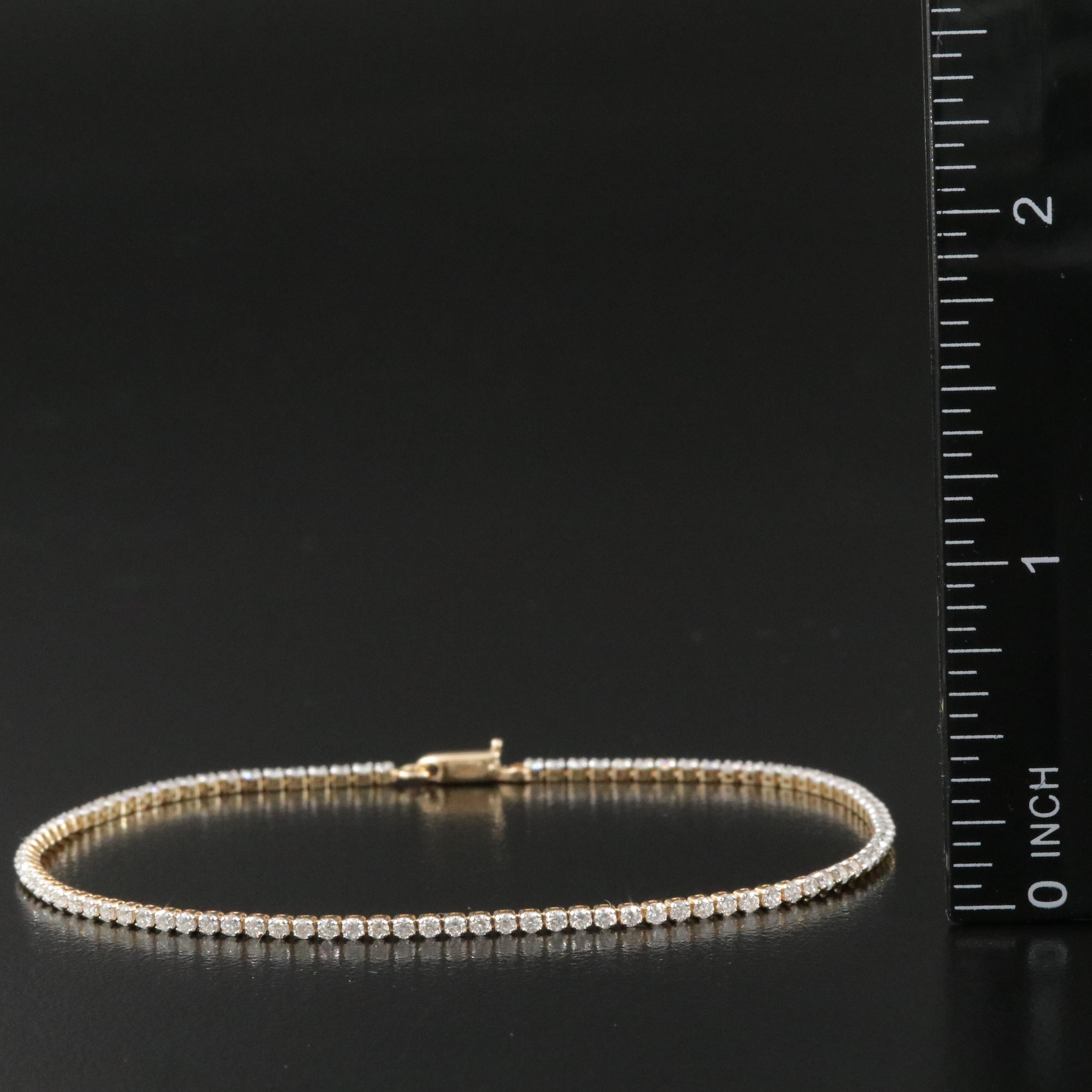 14K 1.50 CTW Diamond Tennis Bracelet