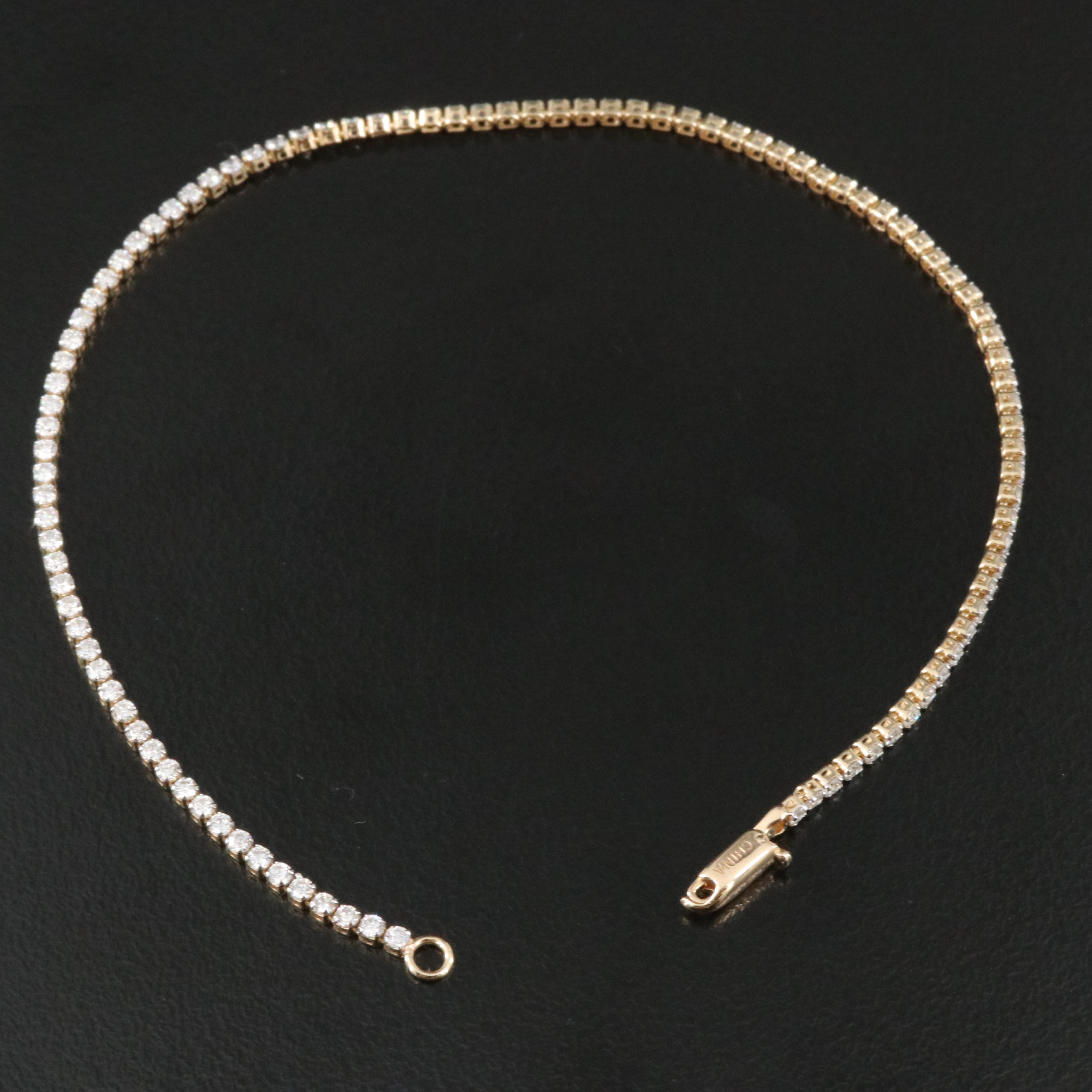 14K 1.50 CTW Diamond Tennis Bracelet