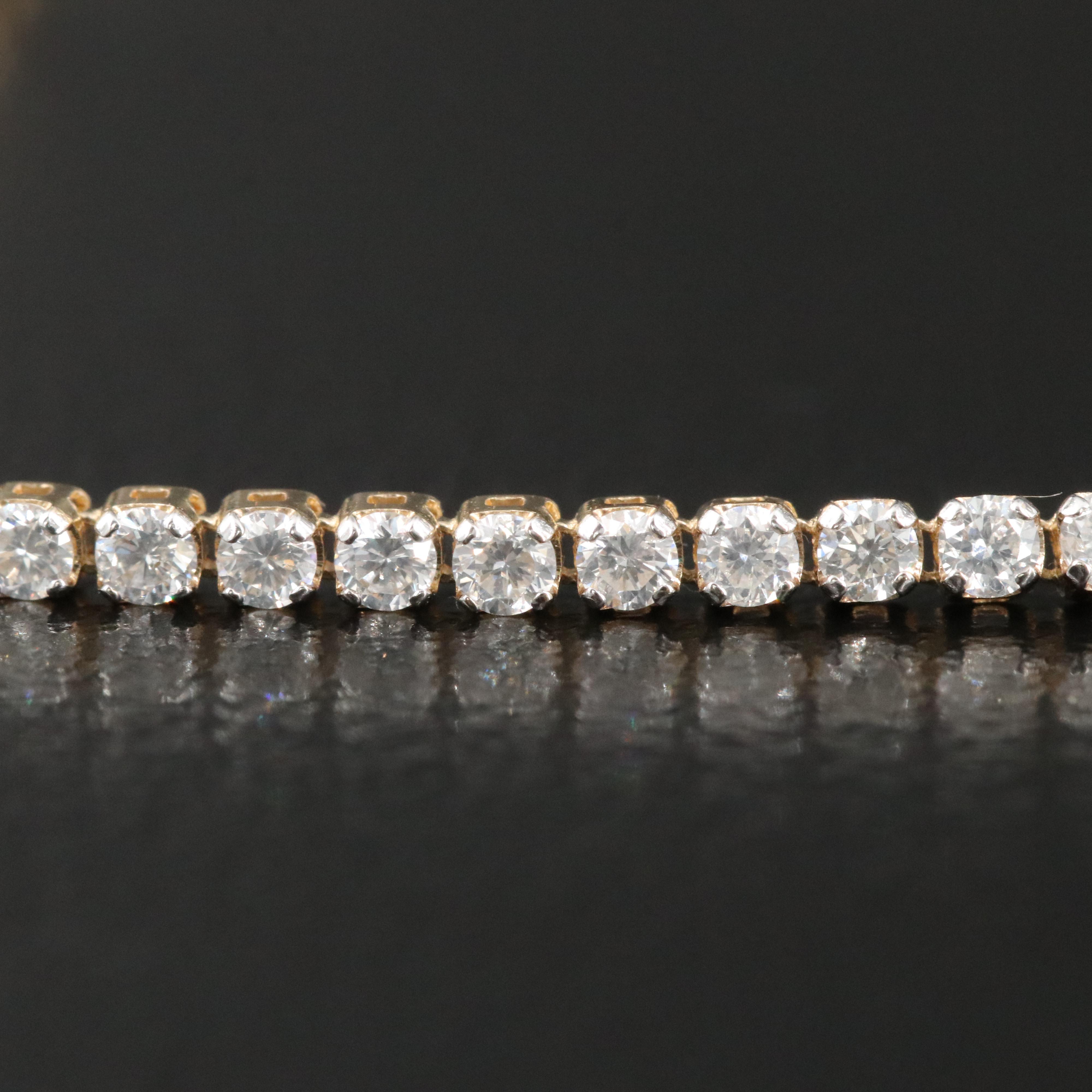 14K 1.50 CTW Diamond Tennis Bracelet