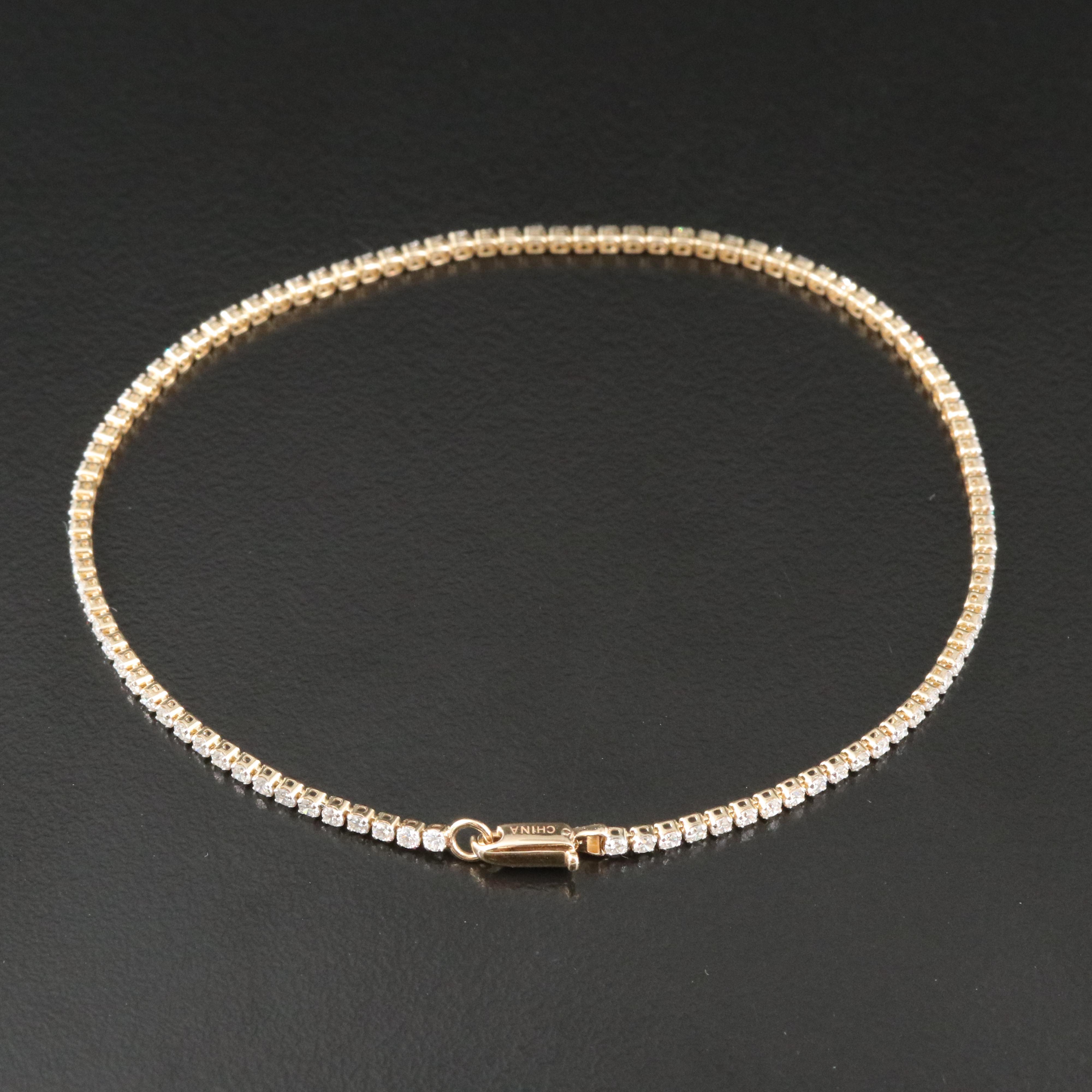 14K 1.50 CTW Diamond Tennis Bracelet