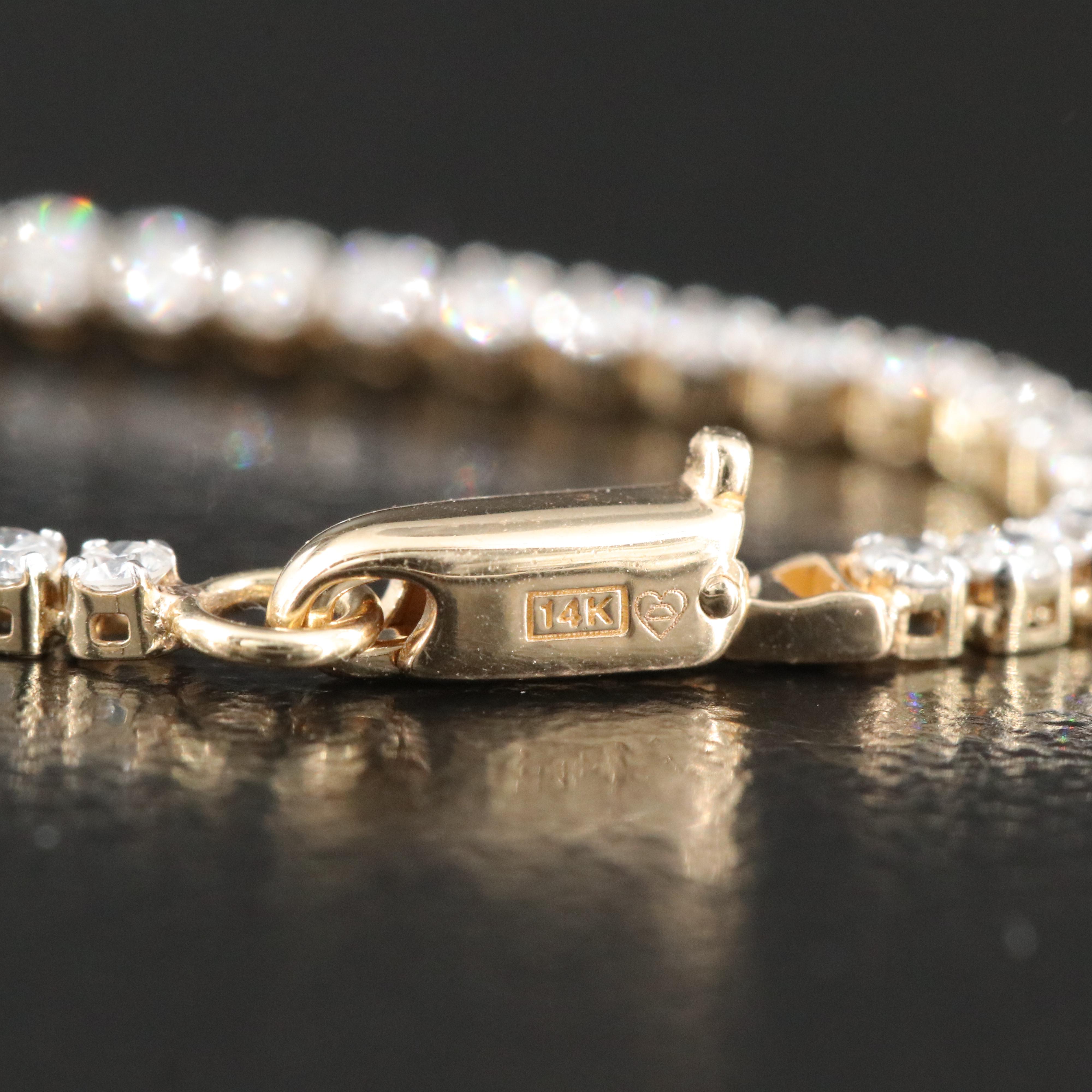 14K 1.50 CTW Diamond Tennis Bracelet