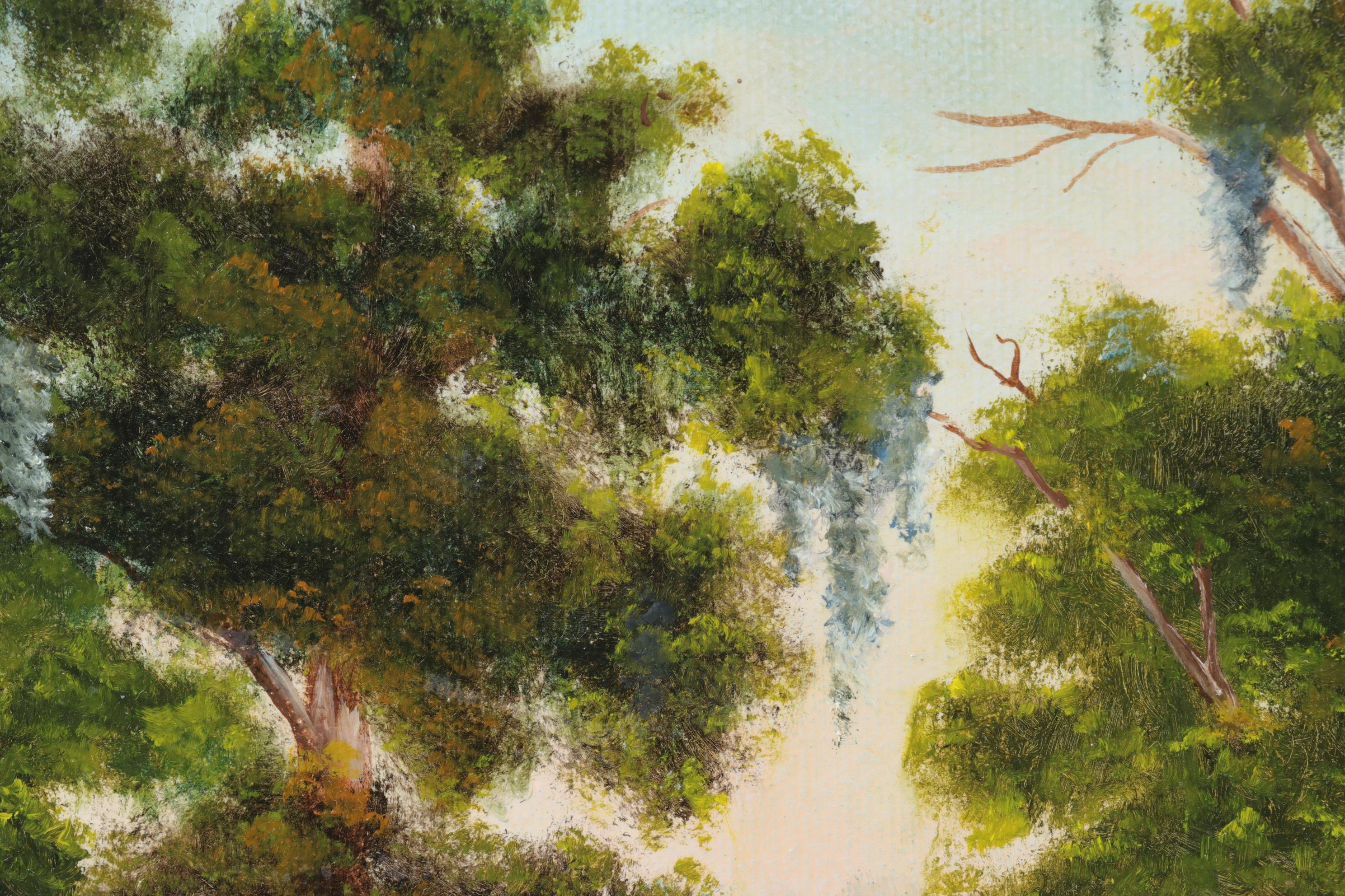 Landscape Oil Painting of Swamp Scene, 1995