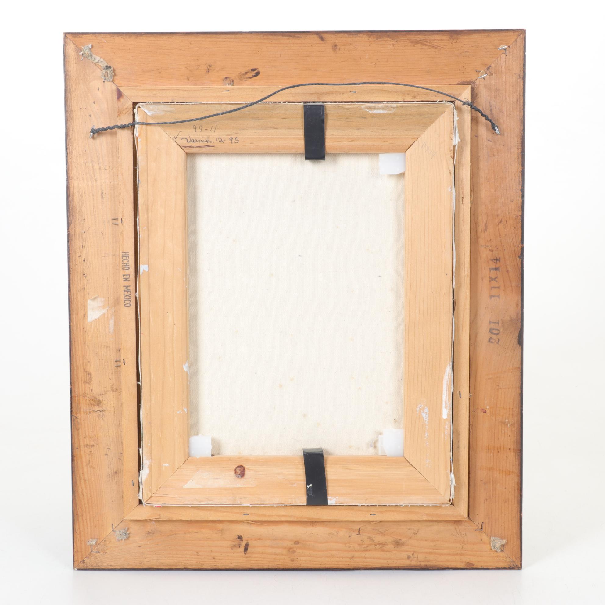 Landscape Oil Painting of Swamp Scene, 1995