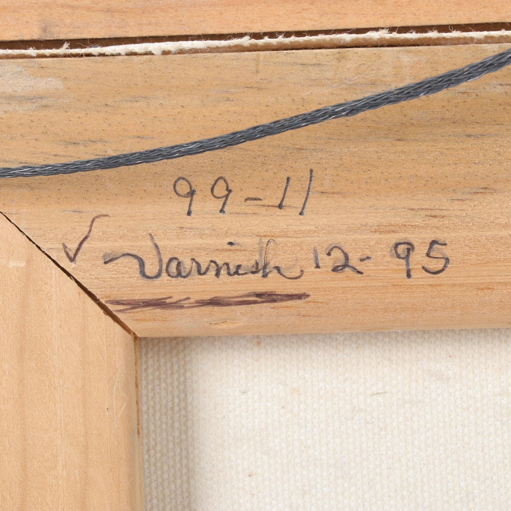 Landscape Oil Painting of Swamp Scene, 1995