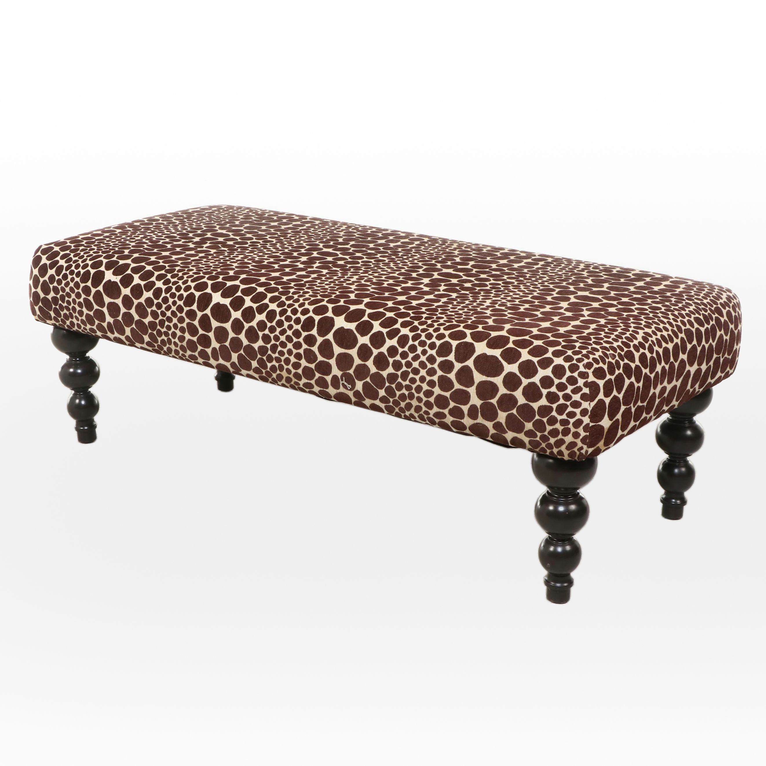 Contemporary Animal-Print Bench