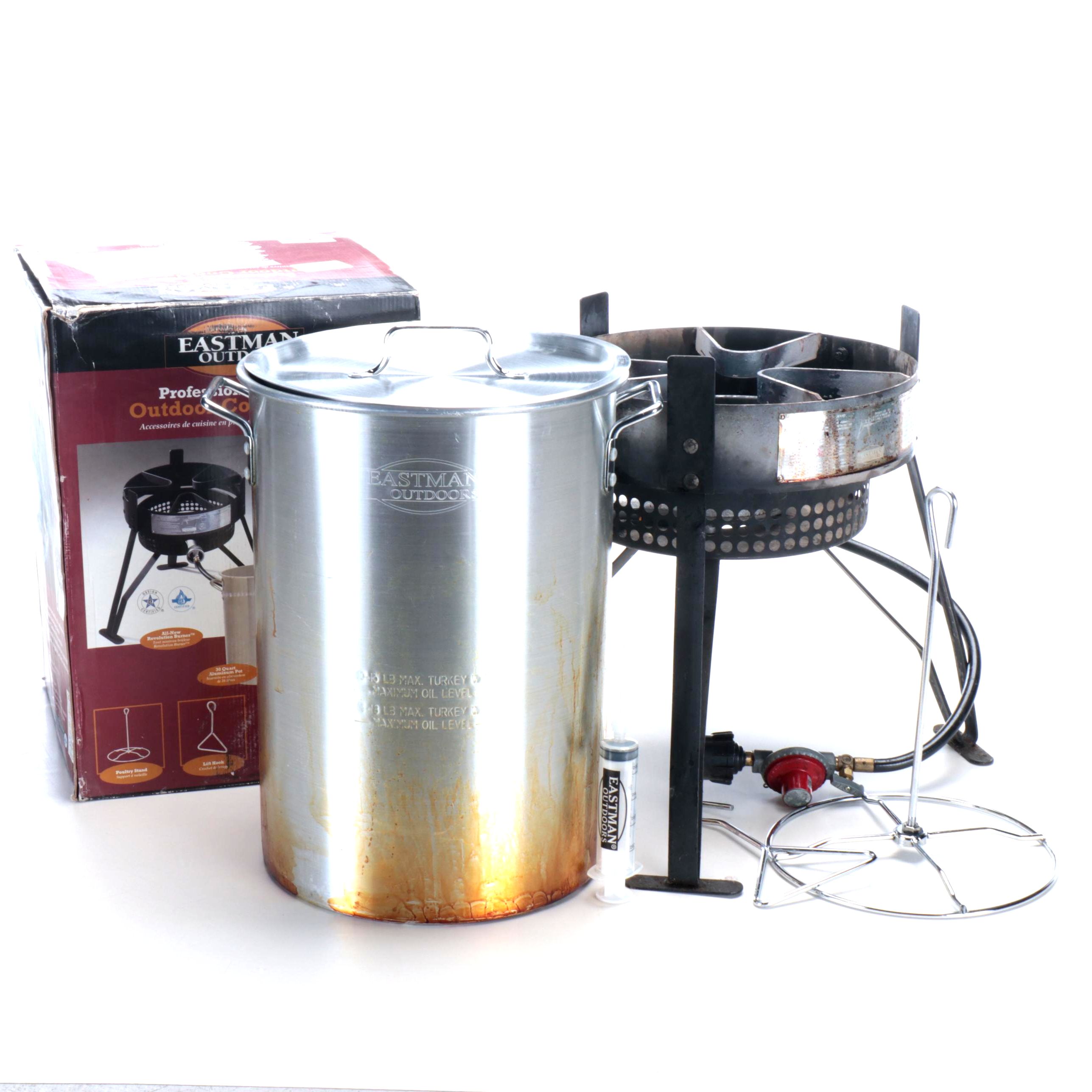 Eastman Outdoors Stainless Turkey Fryer and Accessories