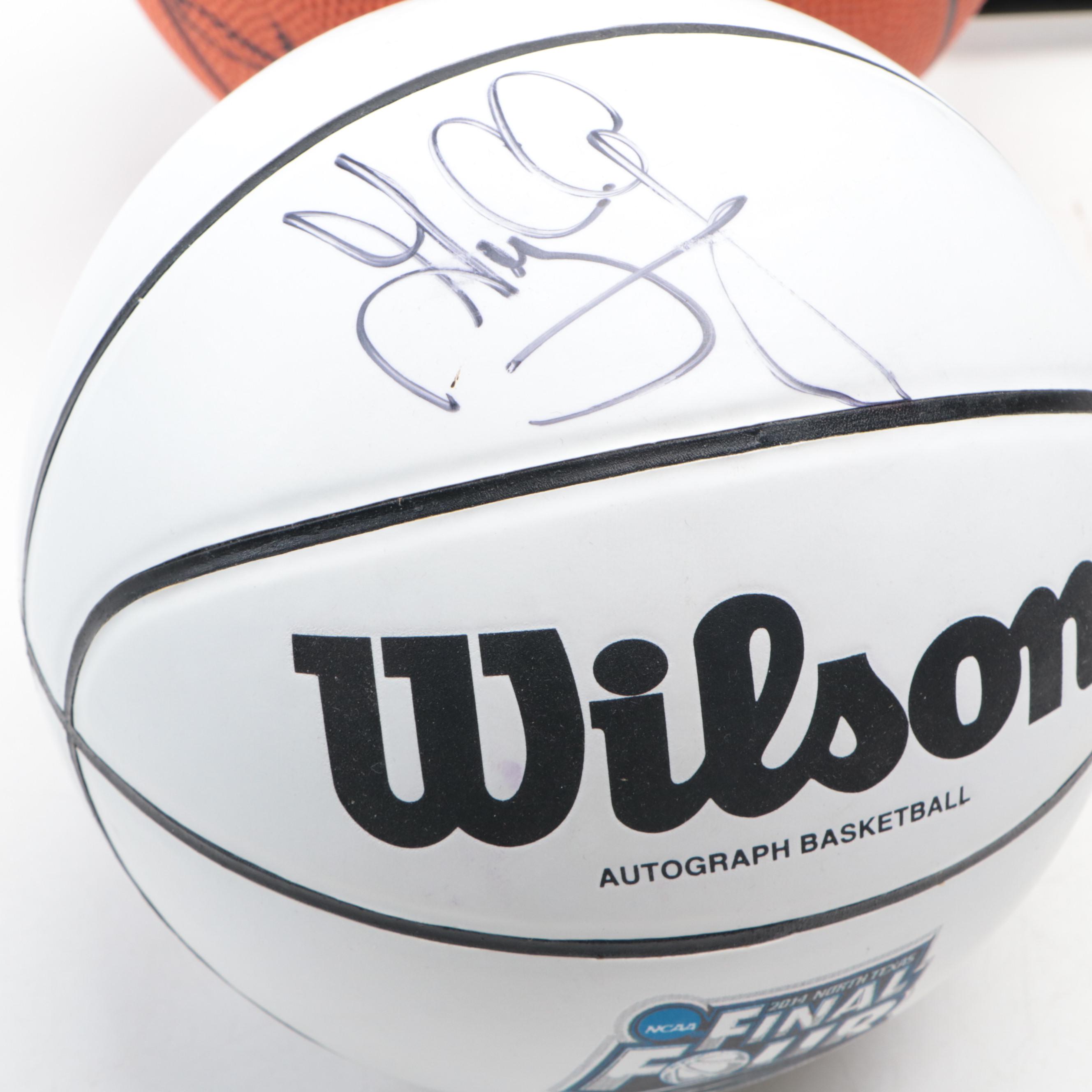 Greg Antony and Steve Fisher Signed Mini Wilson Final Four Basketballs with More