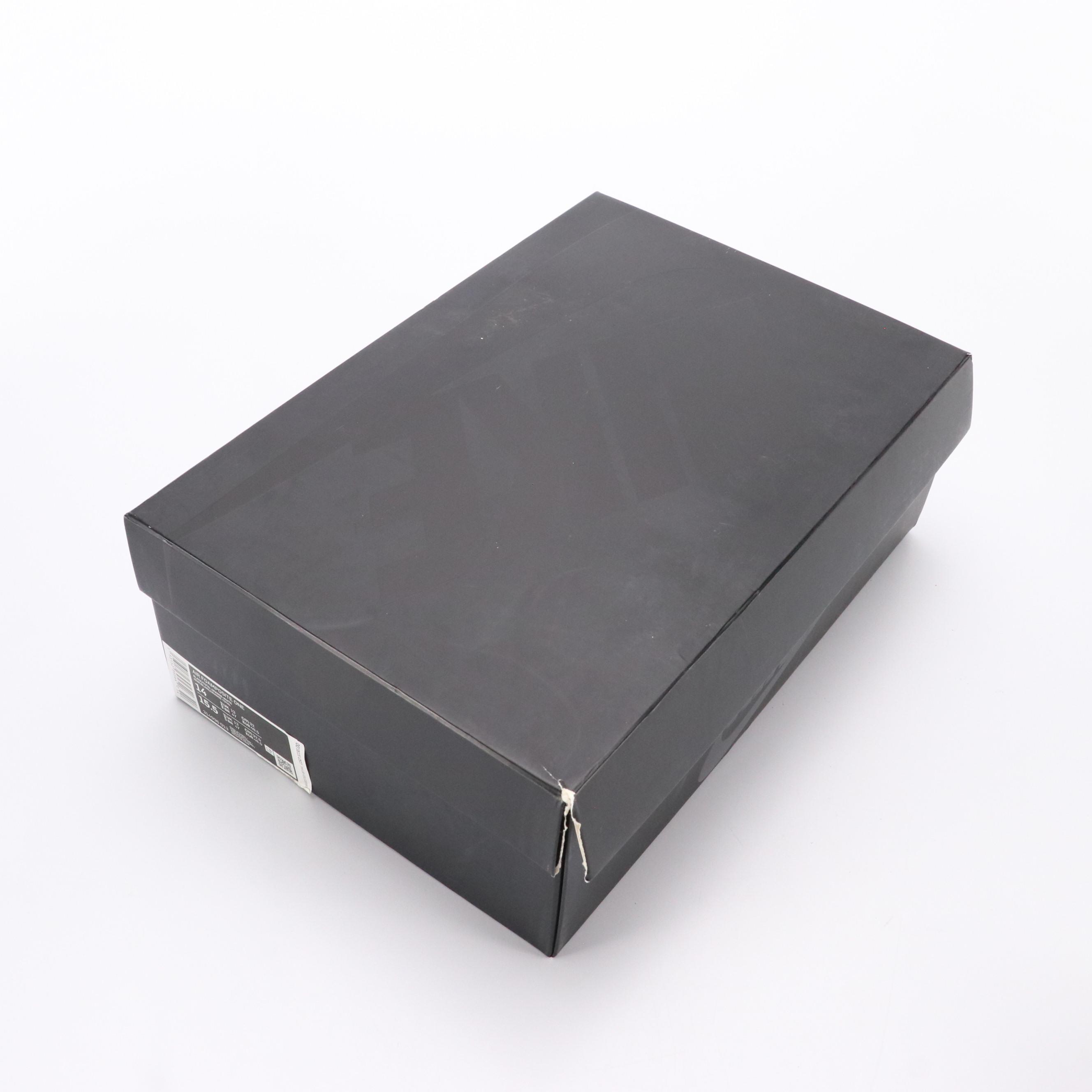 Nike Air Foamposite One "Black/White/Total Orange" High-Top Sneakers with Box