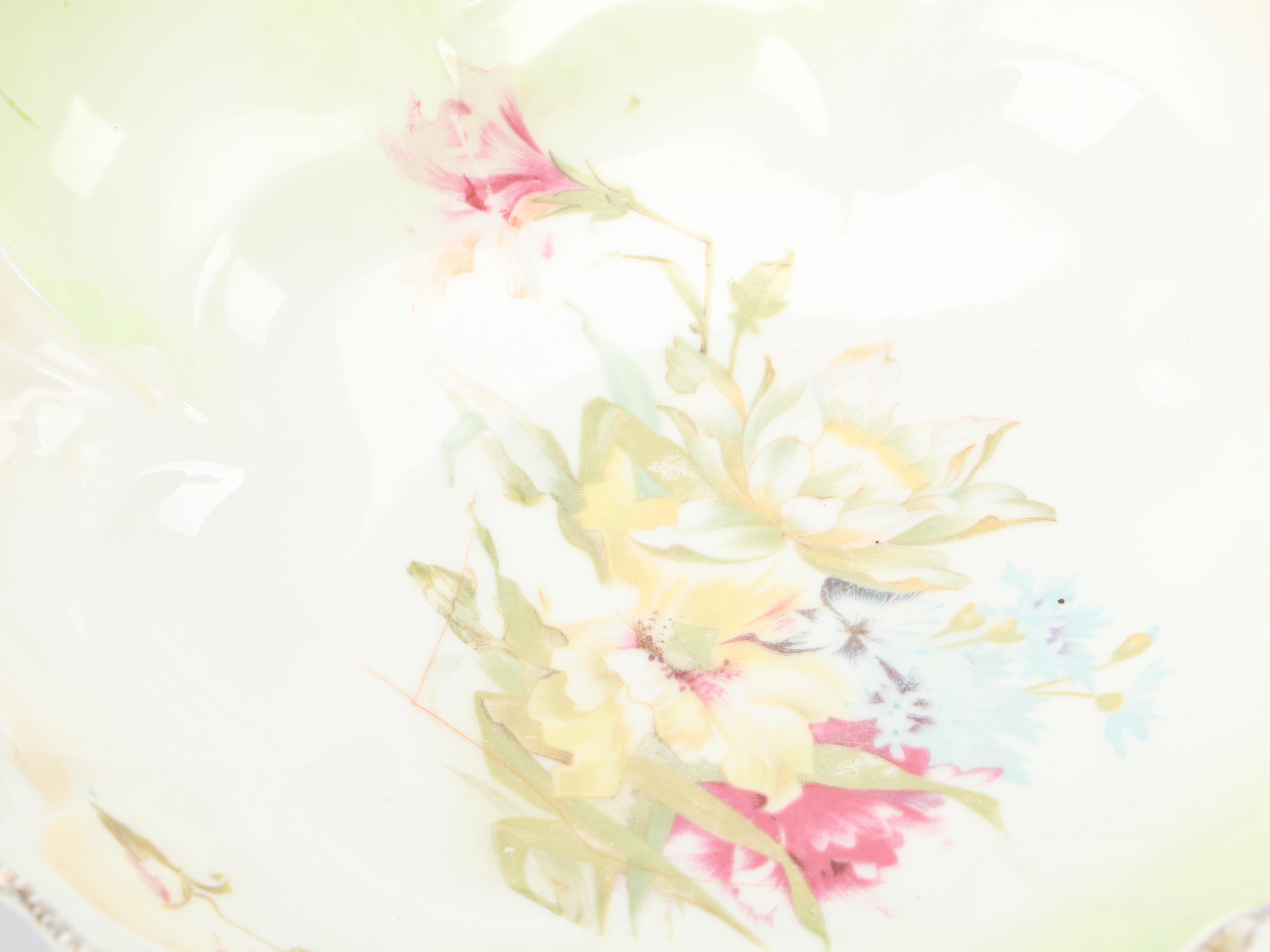 Dudson English Stoneware Jug with Sprig Decoration and Other Porcelain Tableware