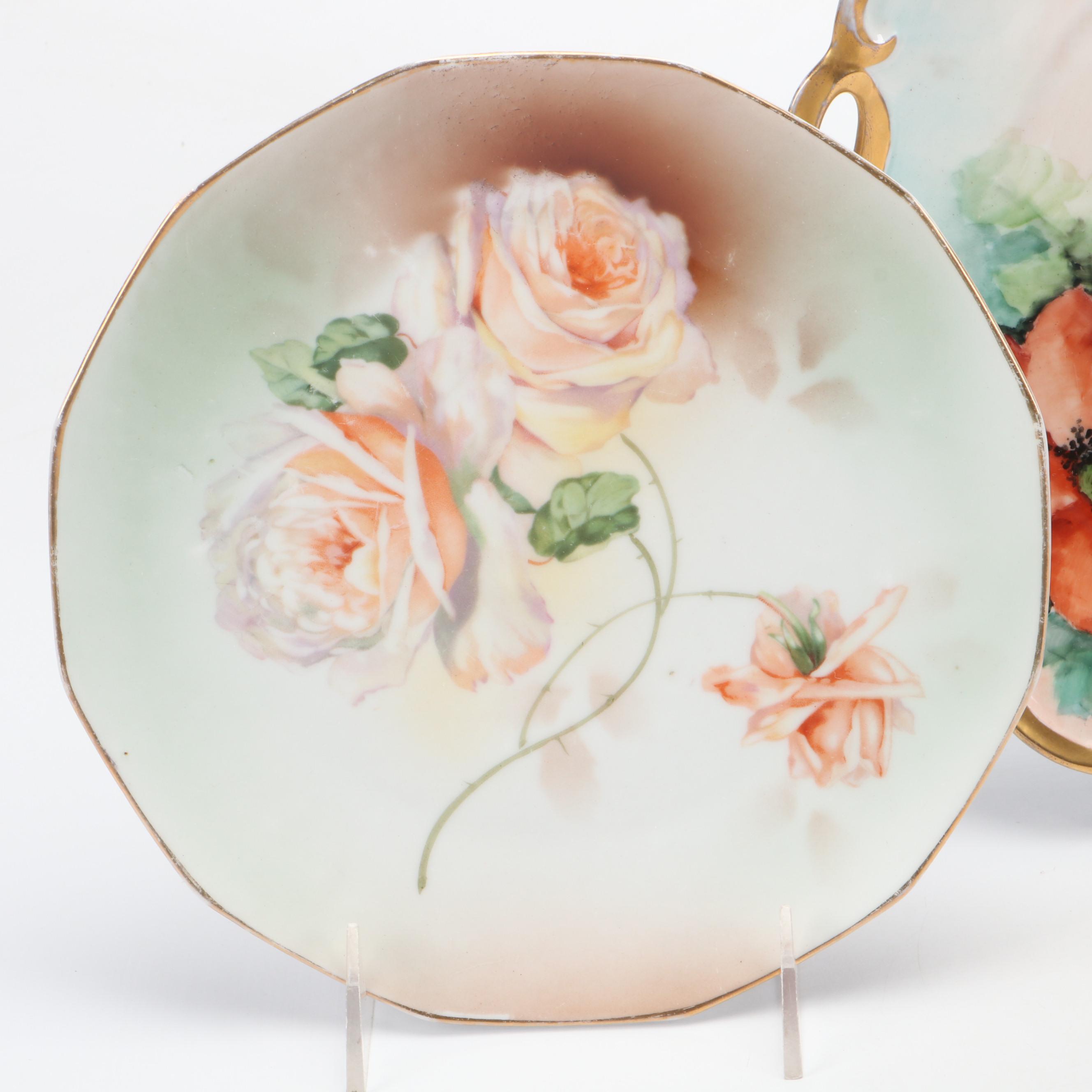 Dudson English Stoneware Jug with Sprig Decoration and Other Porcelain Tableware