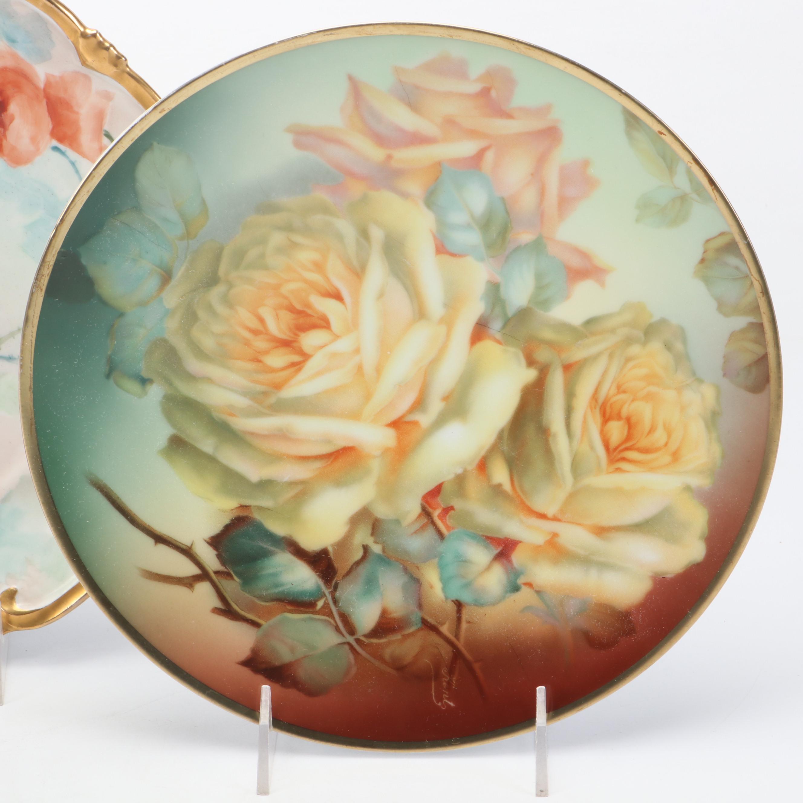 Dudson English Stoneware Jug with Sprig Decoration and Other Porcelain Tableware