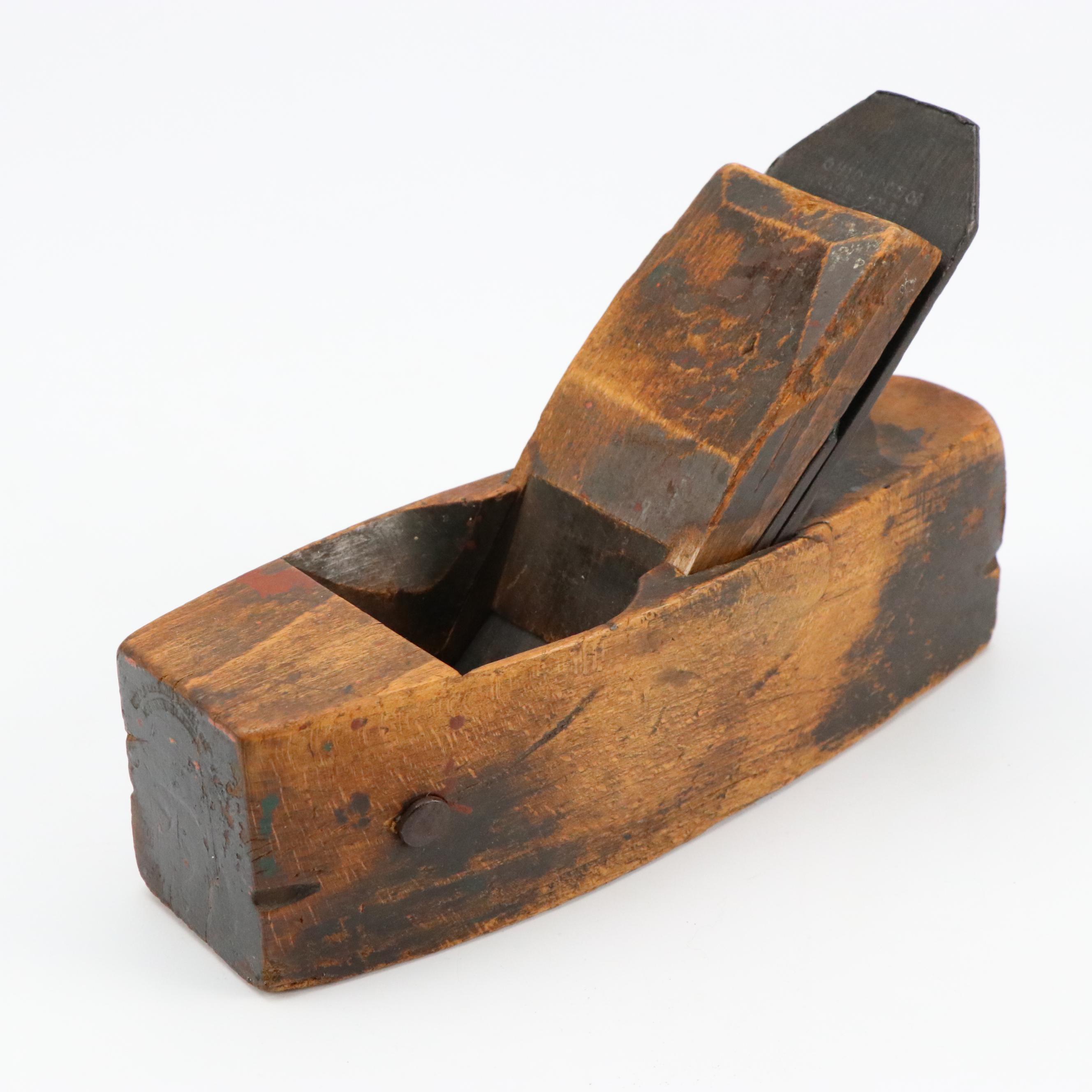 Antique Screw Plow Molding Plane, Boxwood Plow Plane, More Carpentry Tools
