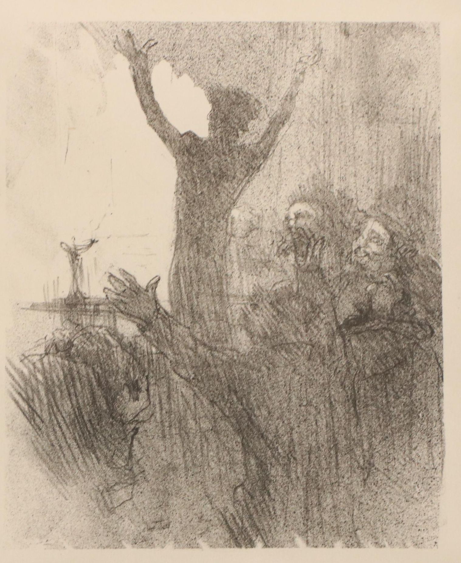 Henri de Toulouse-Lautrec Lithograph "Schlomé Fuss in the Synagogue"