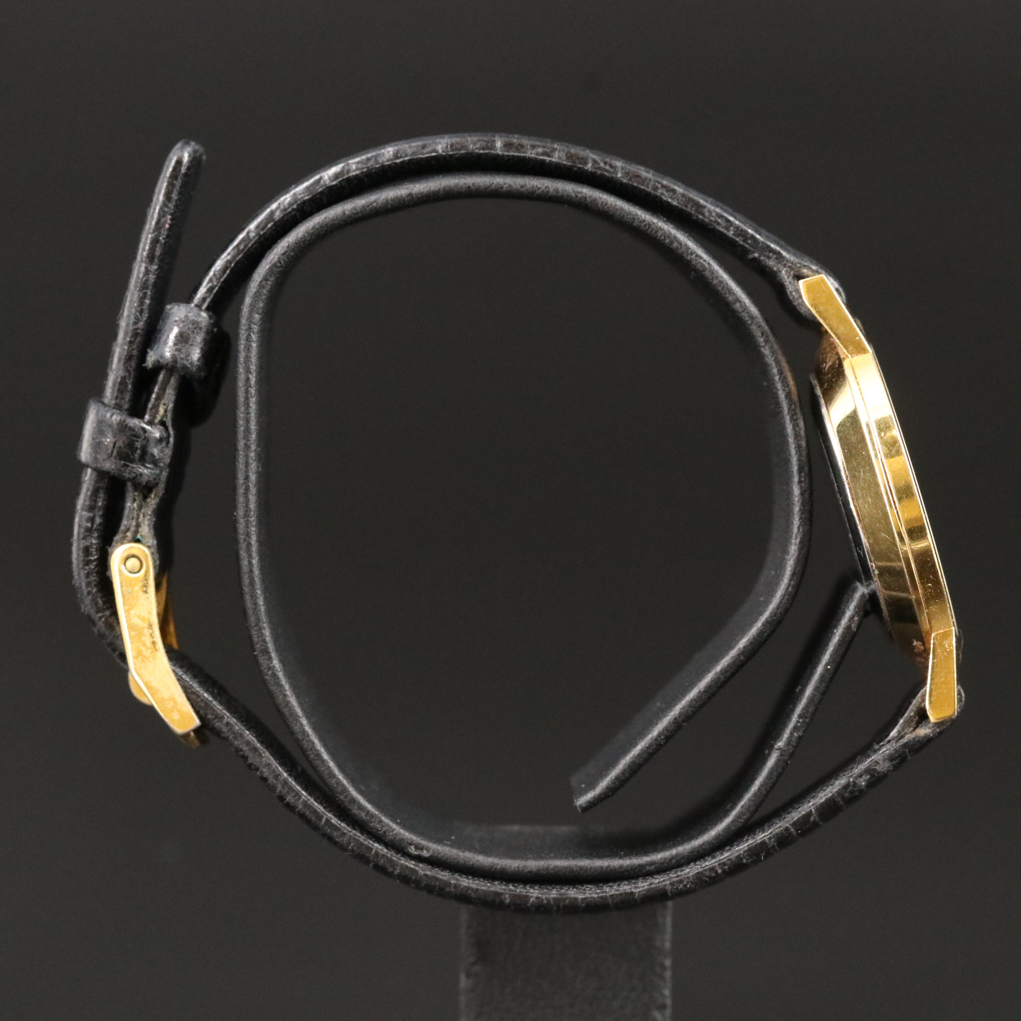 Movado Black Museum Dial Gold-Tone Watch