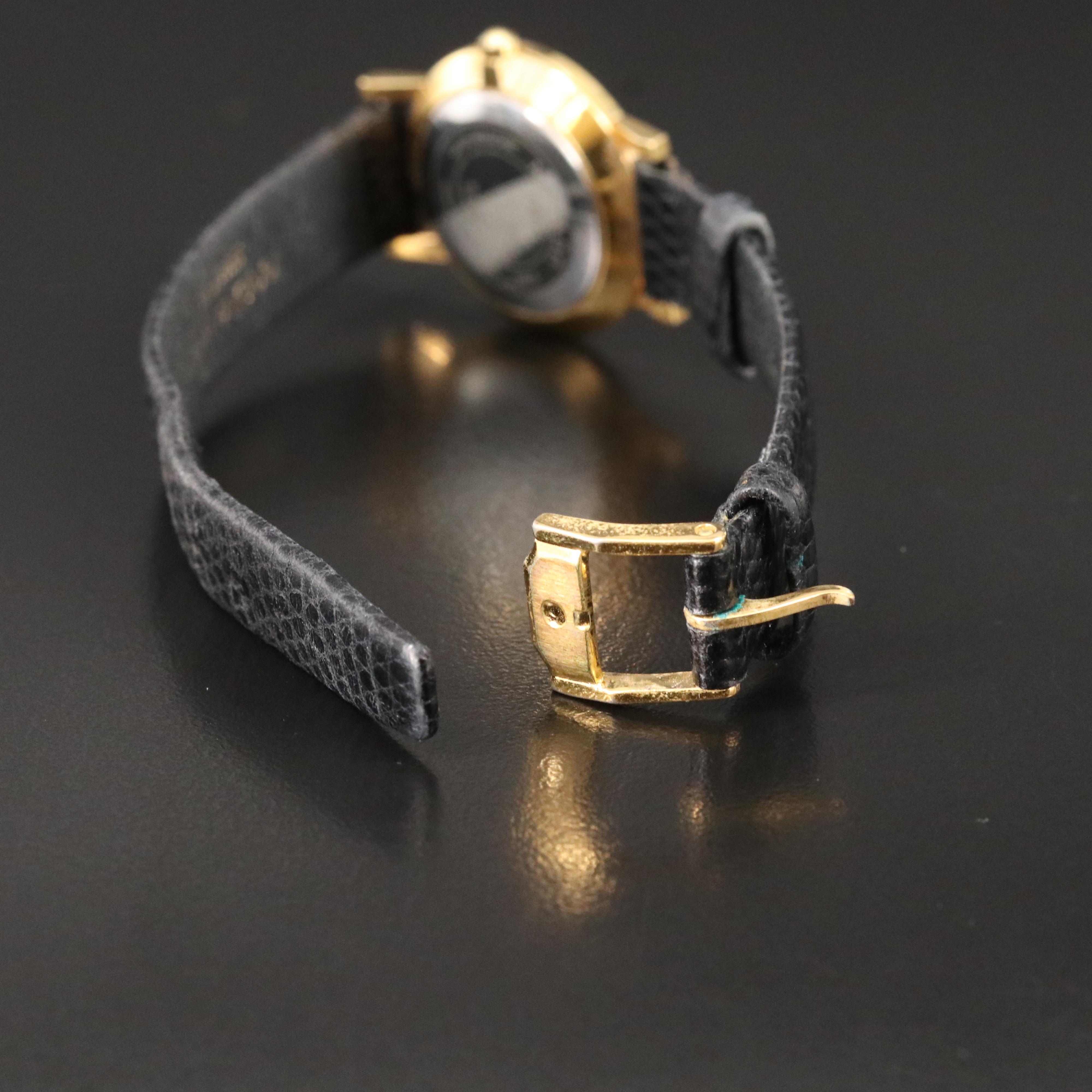 Movado Black Museum Dial Gold-Tone Watch