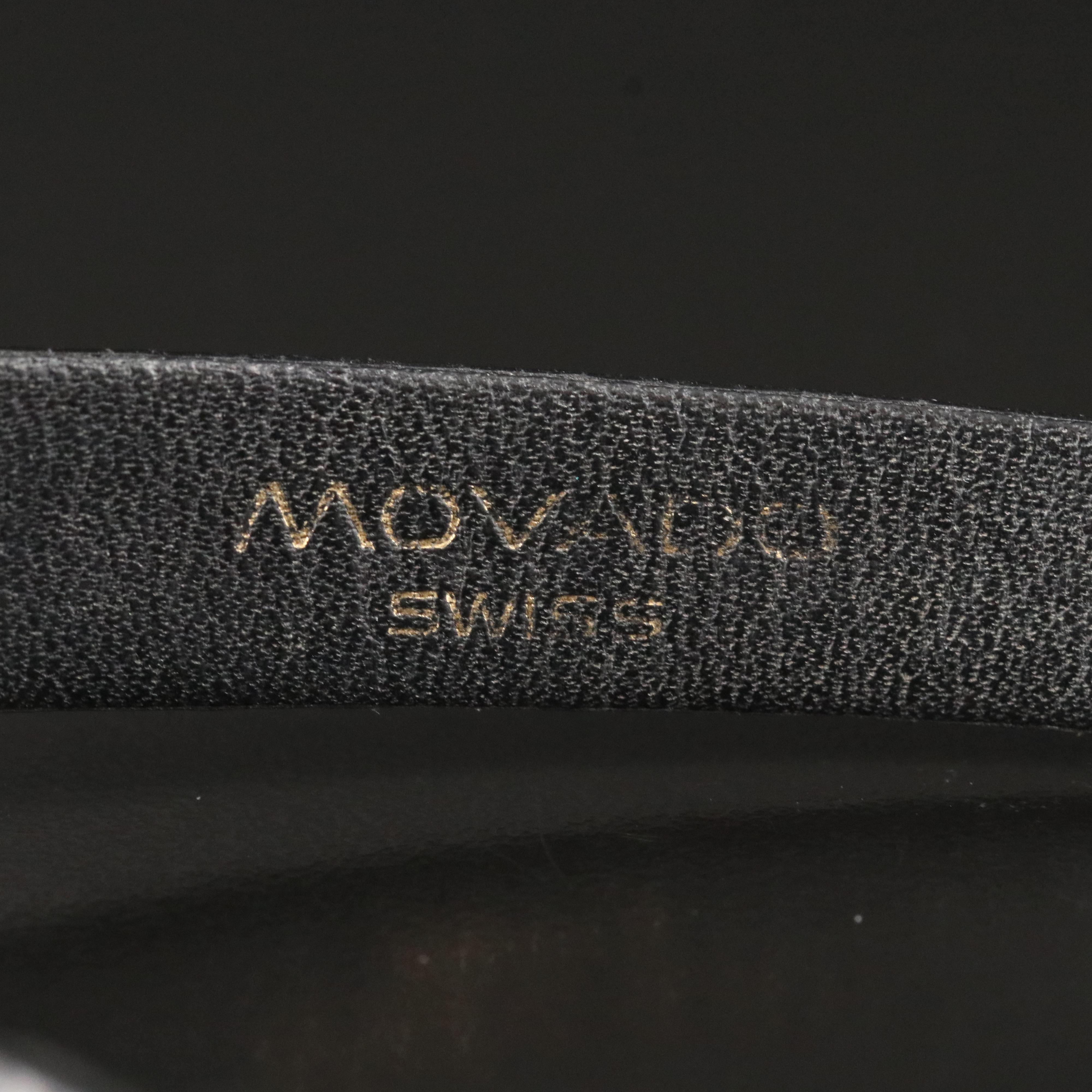 Movado Black Museum Dial Gold-Tone Watch