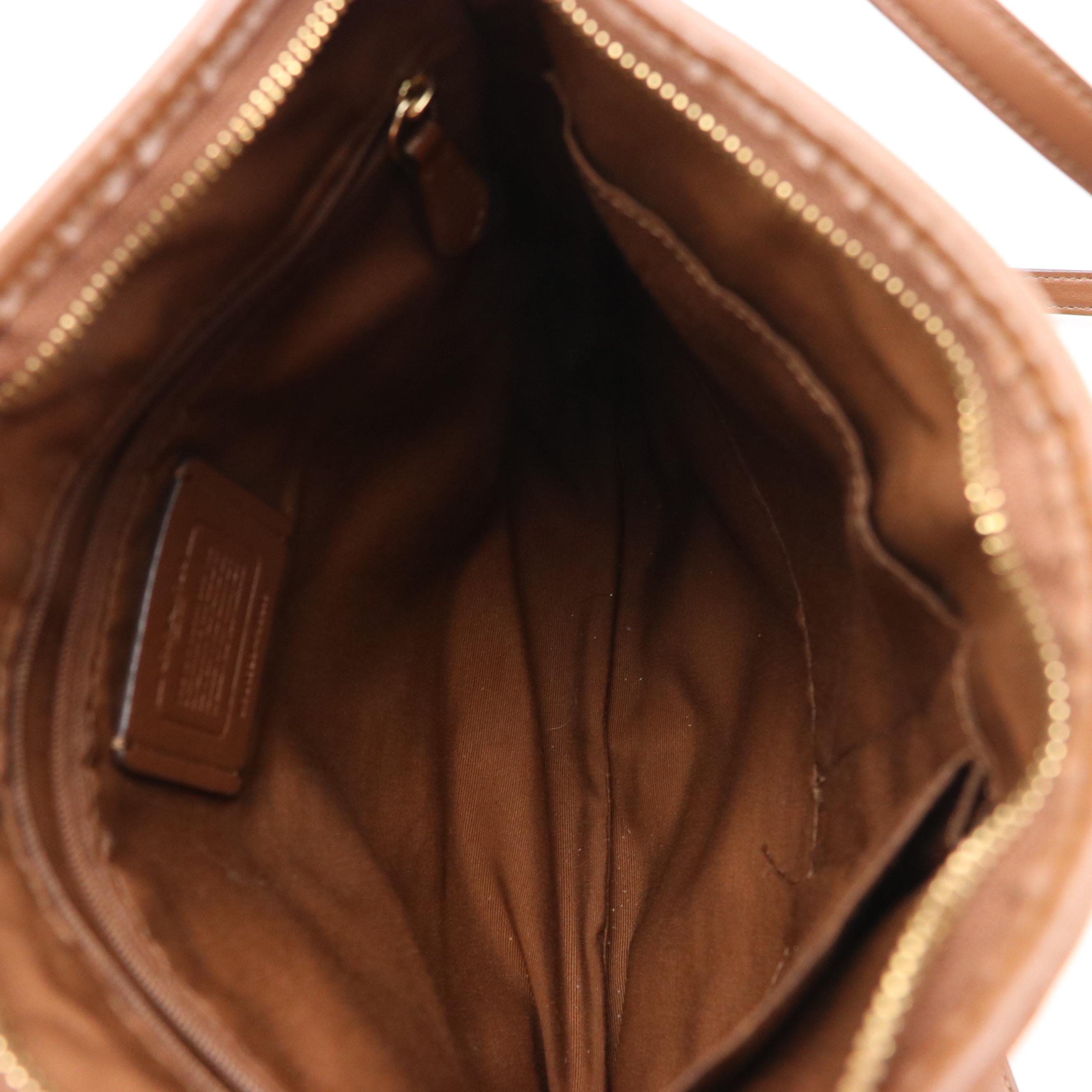 Coach Chelsea Hobo Shoulder Bag in Leather & File Crossbody in Signature Canvas