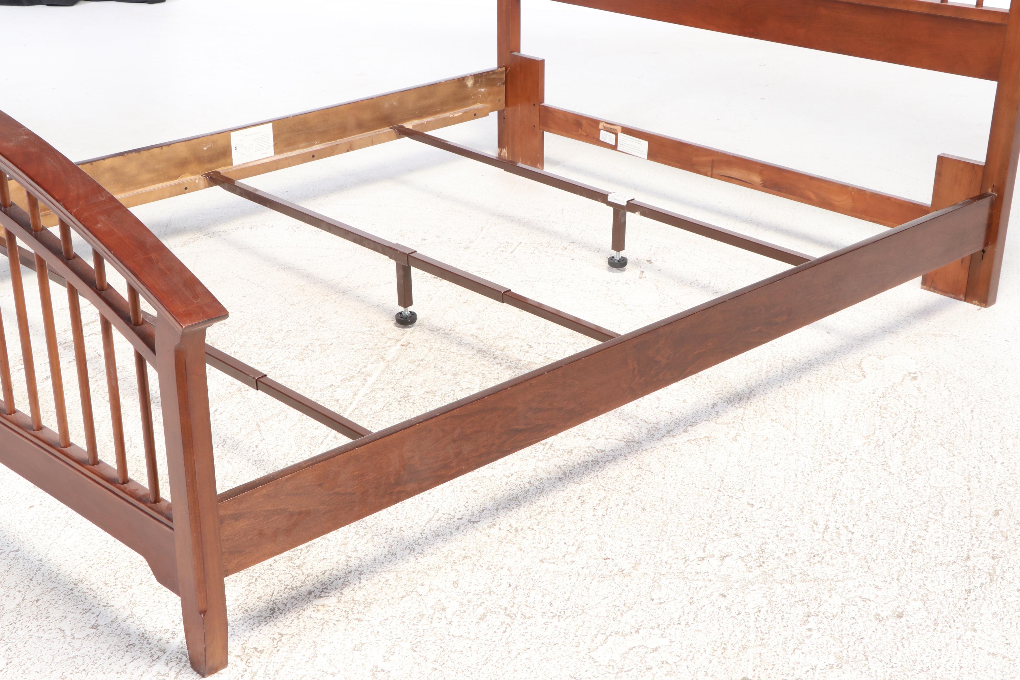 Thomasville Cherry Finish Queen Size Bed Frame