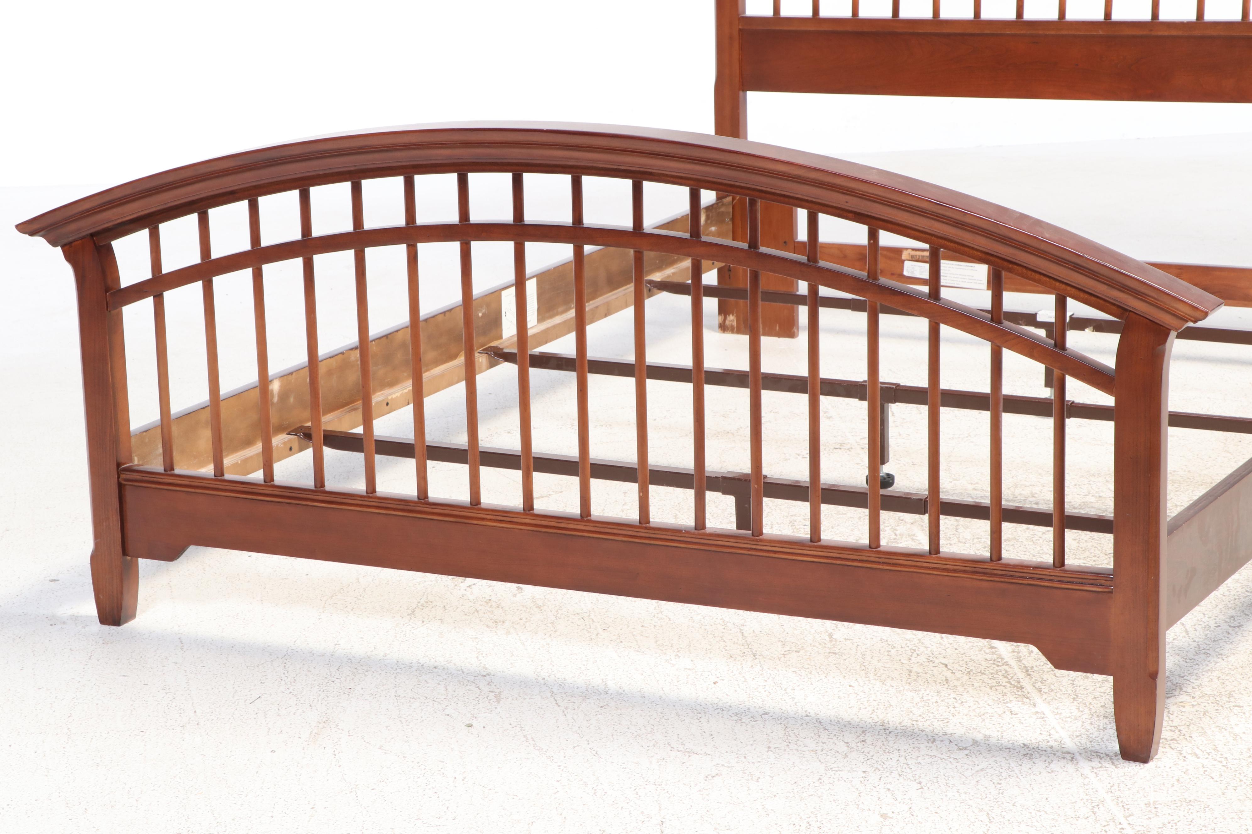 Thomasville Cherry Finish Queen Size Bed Frame