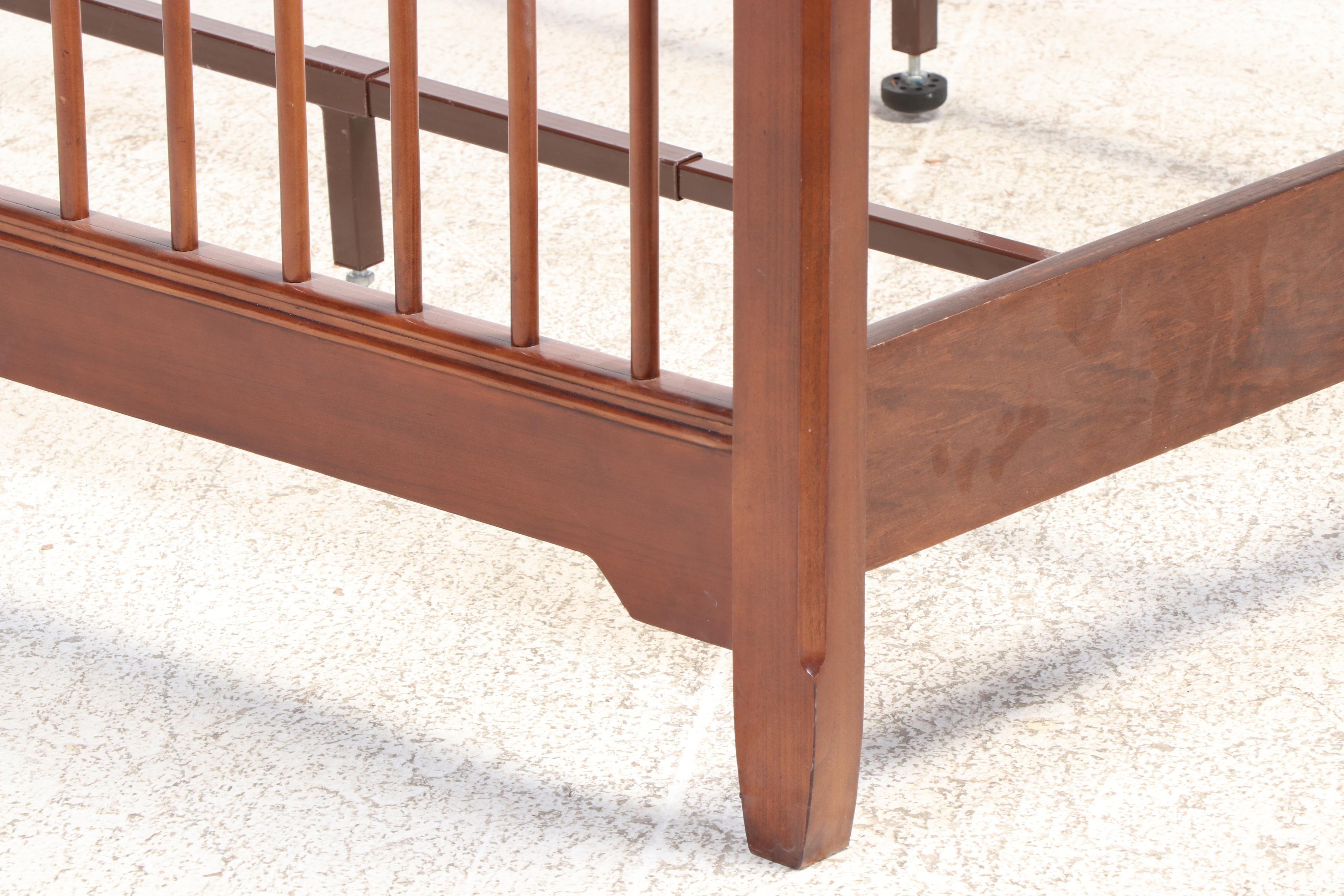 Thomasville Cherry Finish Queen Size Bed Frame