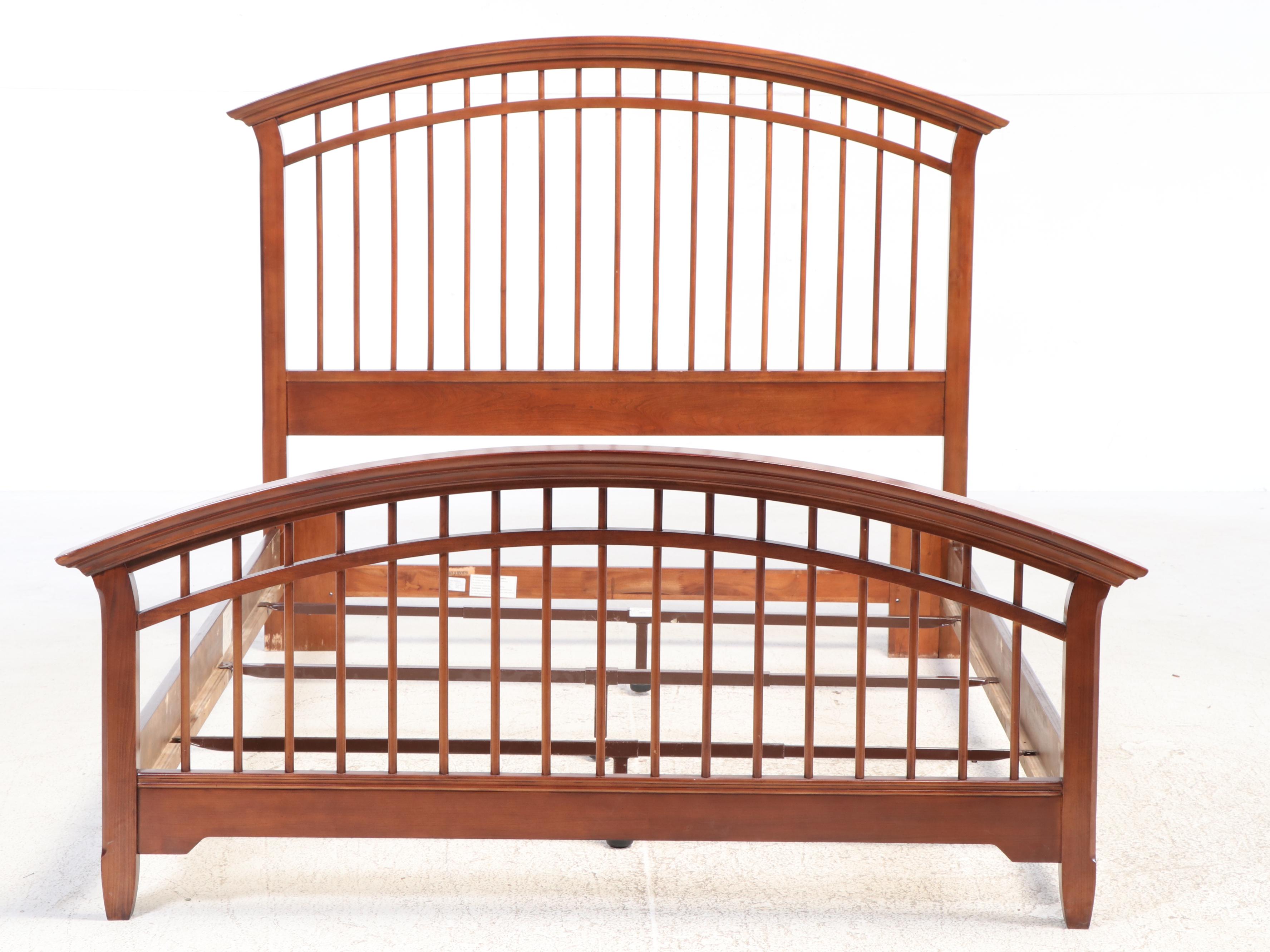 Thomasville Cherry Finish Queen Size Bed Frame