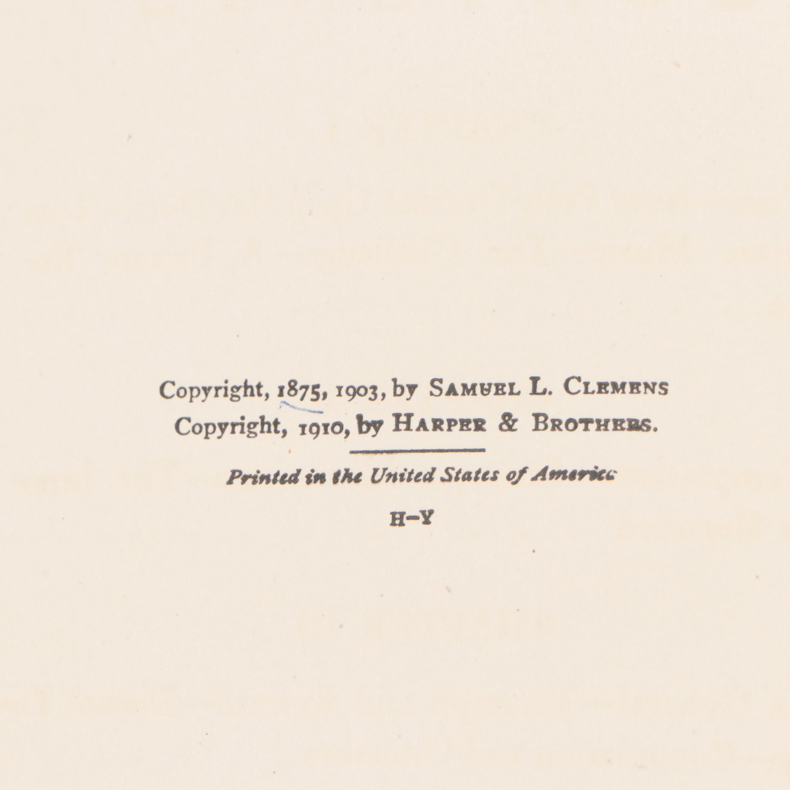 Worth Brehm Illustrated "The Adventures of Tom Sawyer" by Mark Twain, 1924