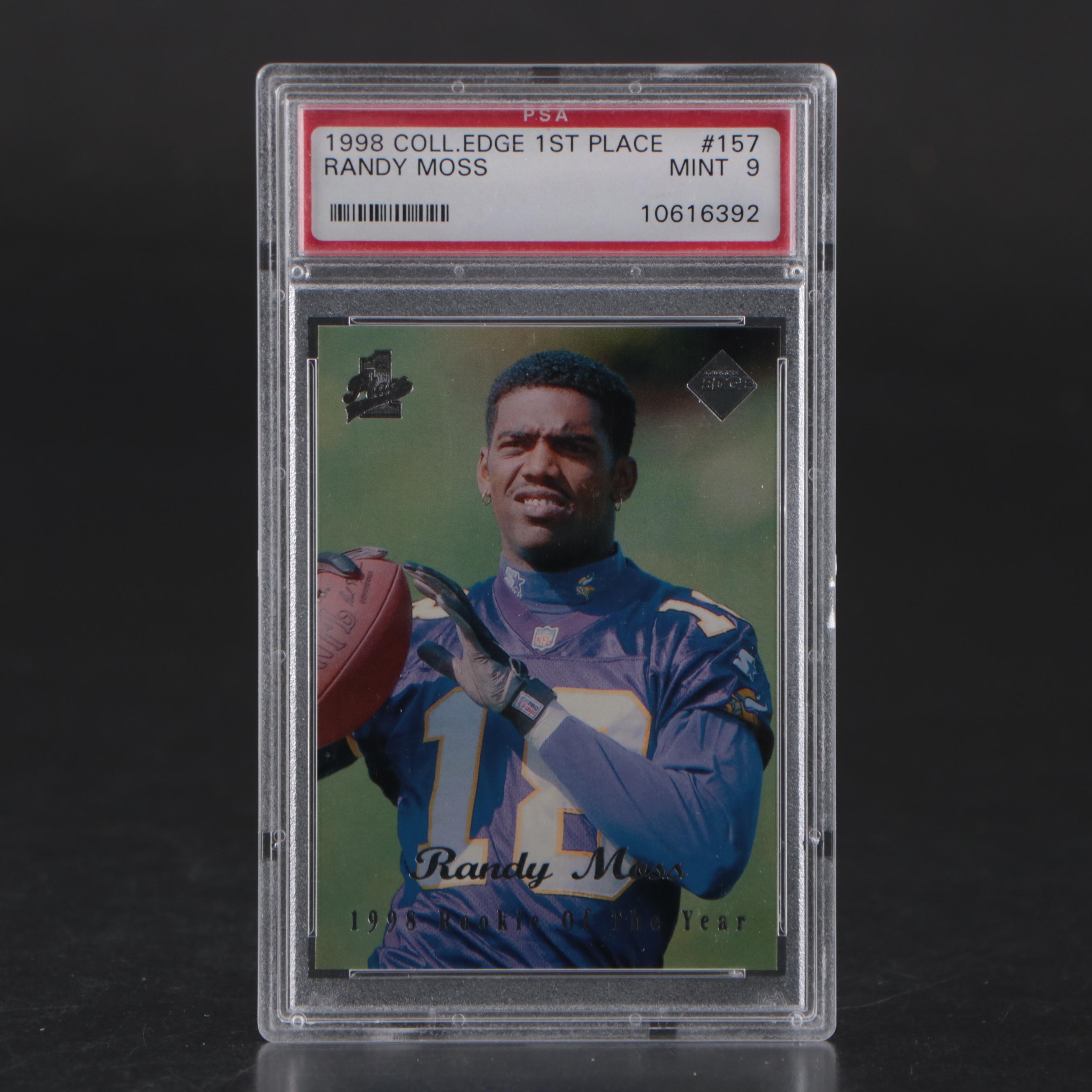 1998 Collector's Edge Randy Moss Rookie Card #157 Graded PSA 9