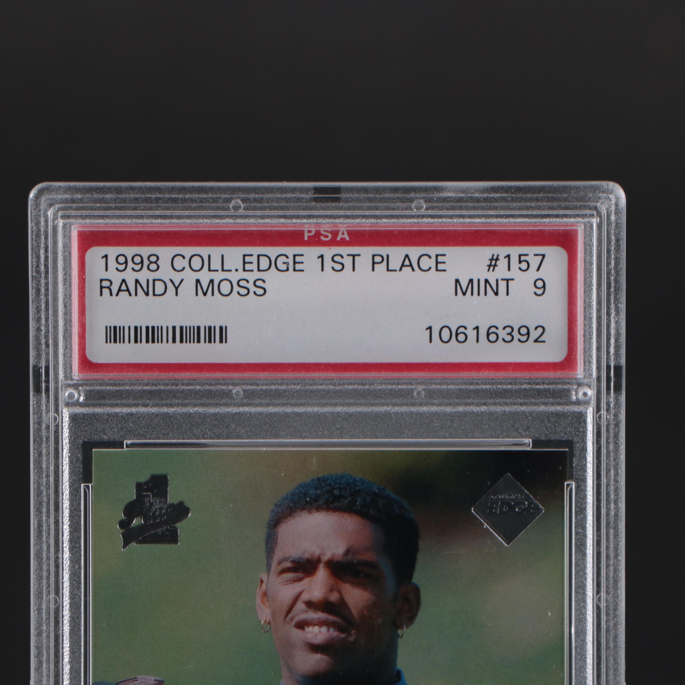 1998 Collector's Edge Randy Moss Rookie Card #157 Graded PSA 9