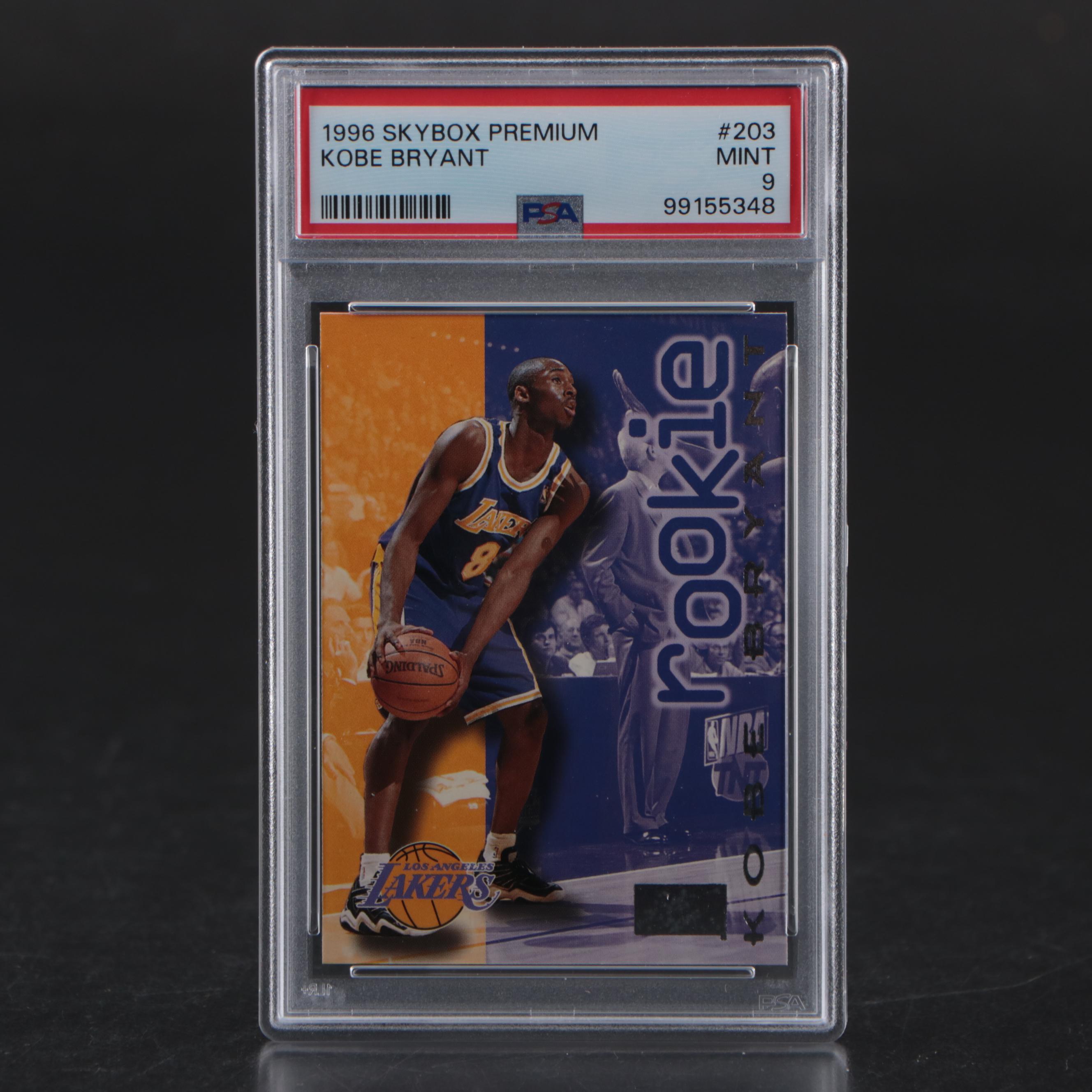 1996 Skybox Premium Kobe Bryant Rookie Card #203 Graded PSA 9