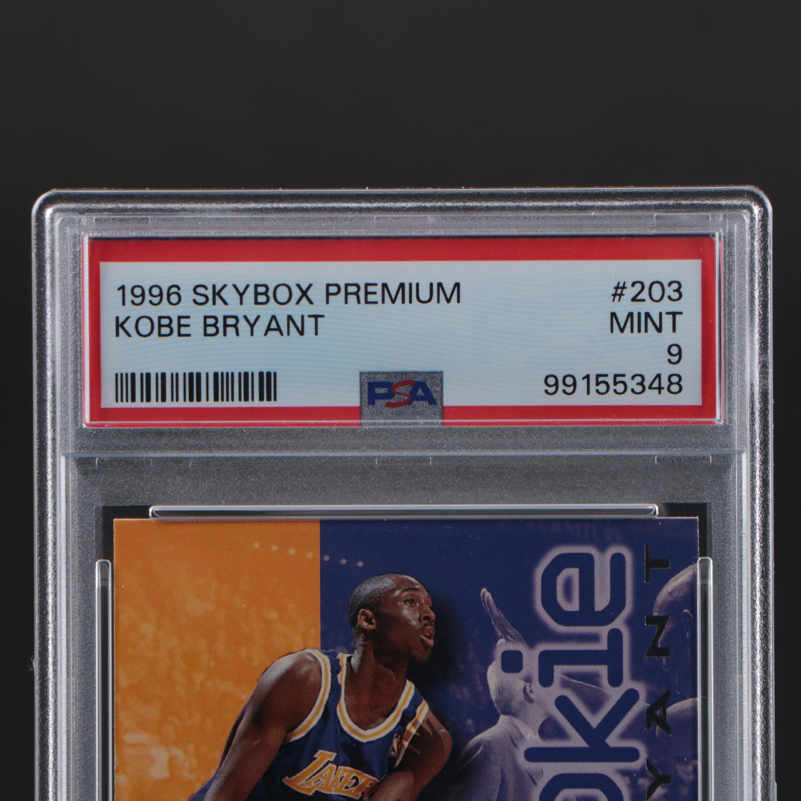 1996 Skybox Premium Kobe Bryant Rookie Card #203 Graded PSA 9