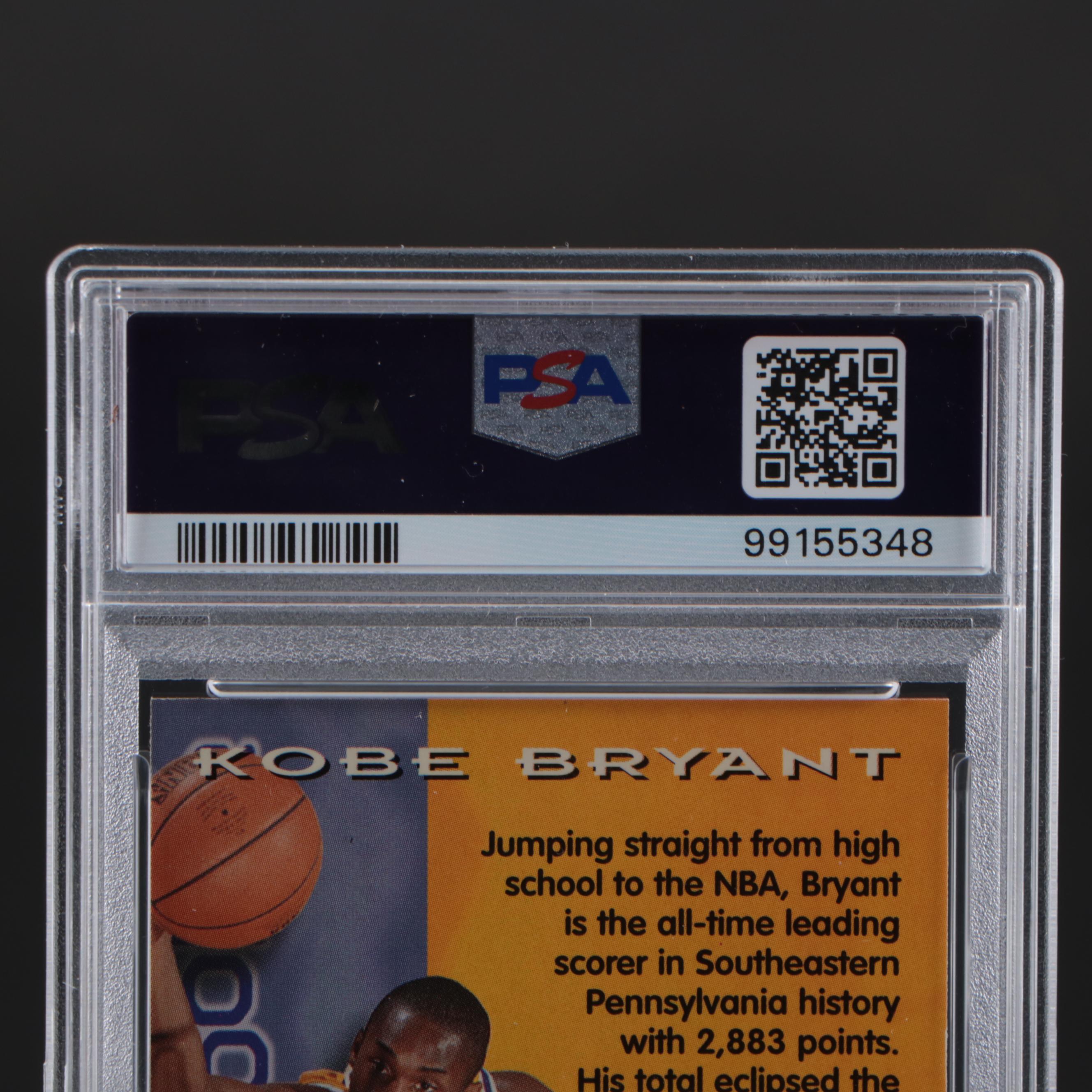 1996 Skybox Premium Kobe Bryant Rookie Card #203 Graded PSA 9