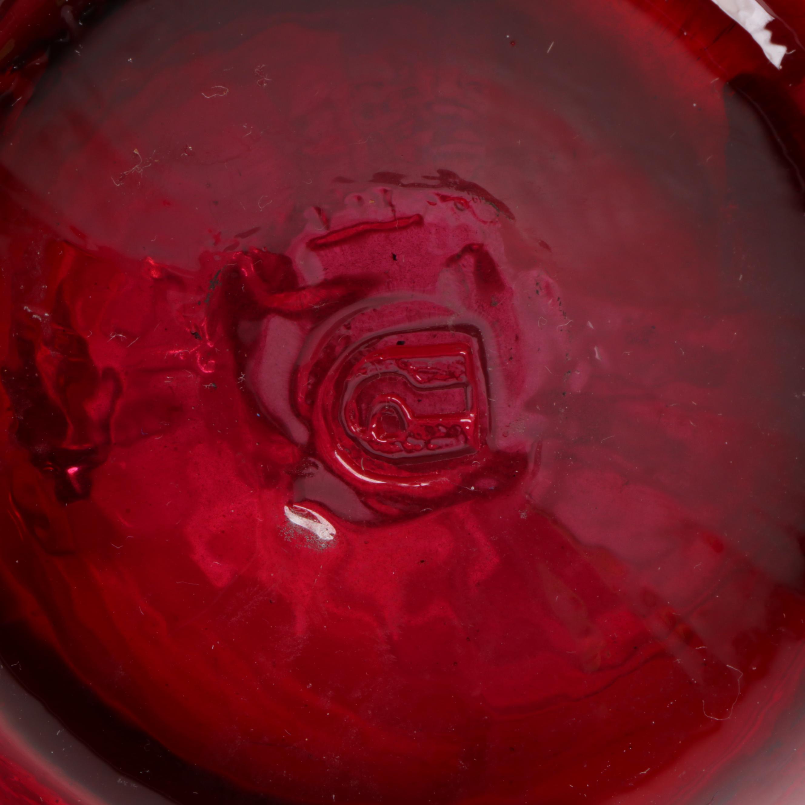 Pilgrim Cranberry Glass Pitcher, Baccarat "Sitting Rabbit" Figurine, and More