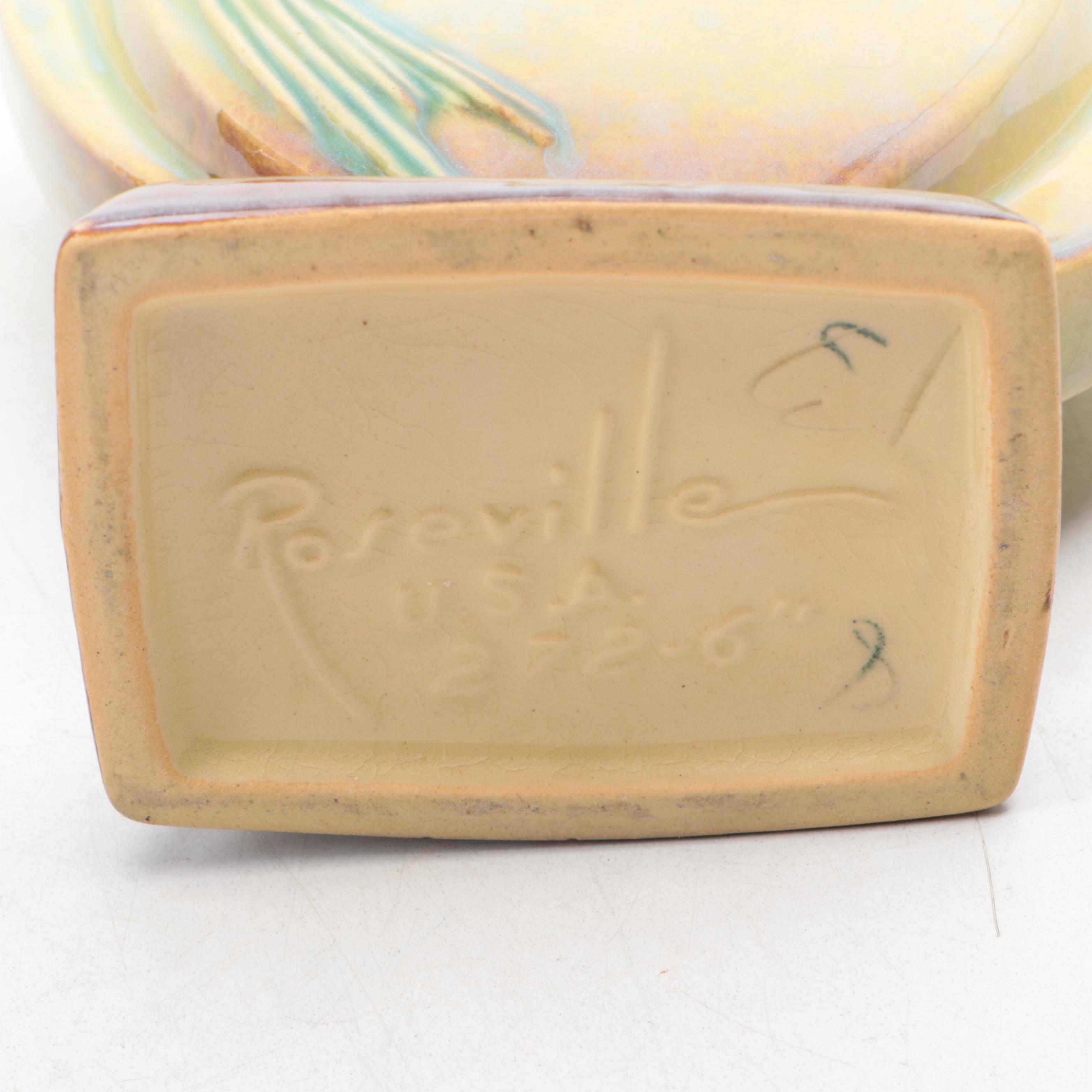 Roseville Wincraft "Pinecone" Vase and "Florentine" Low Bowl, 1920s–1940s