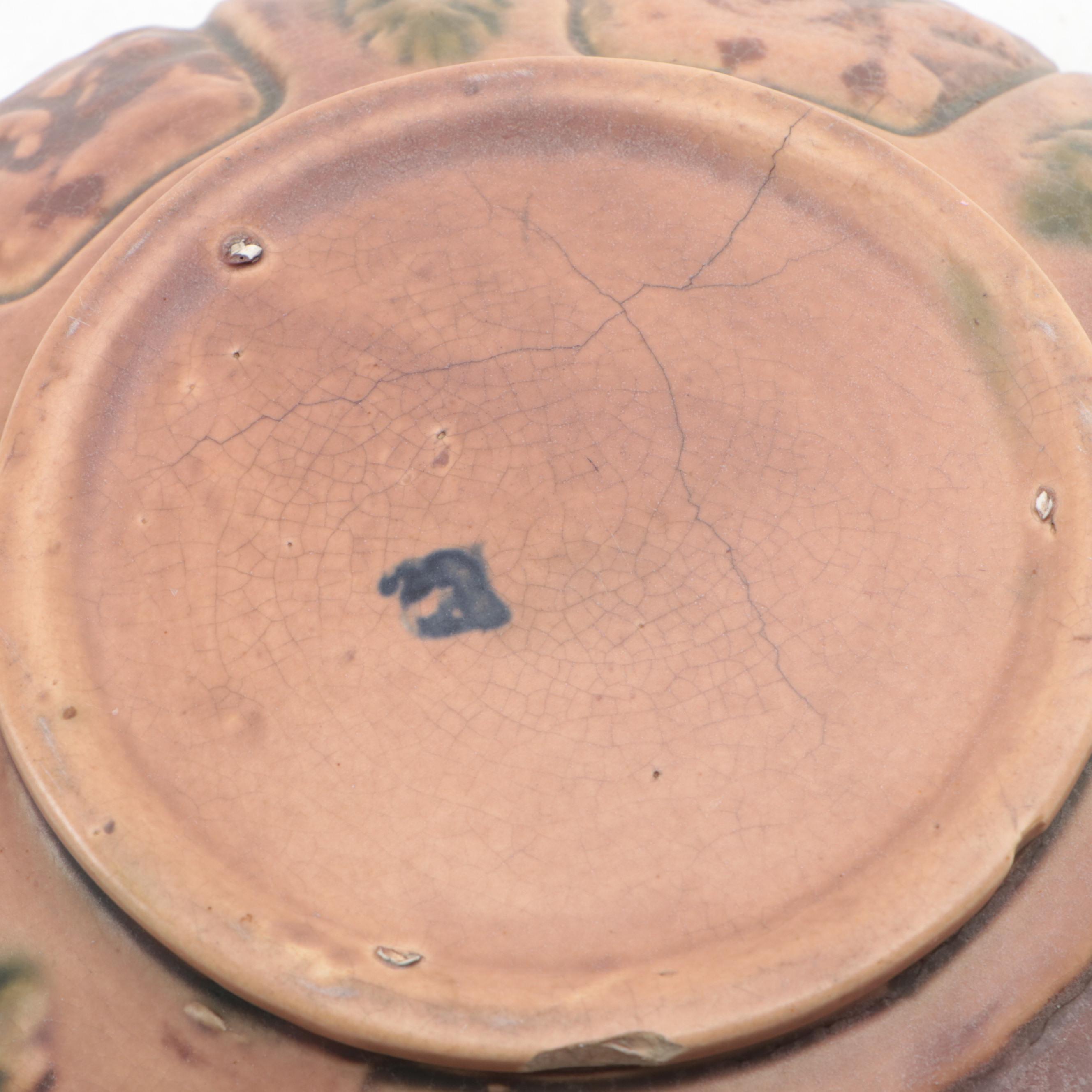 Roseville Wincraft "Pinecone" Vase and "Florentine" Low Bowl, 1920s–1940s