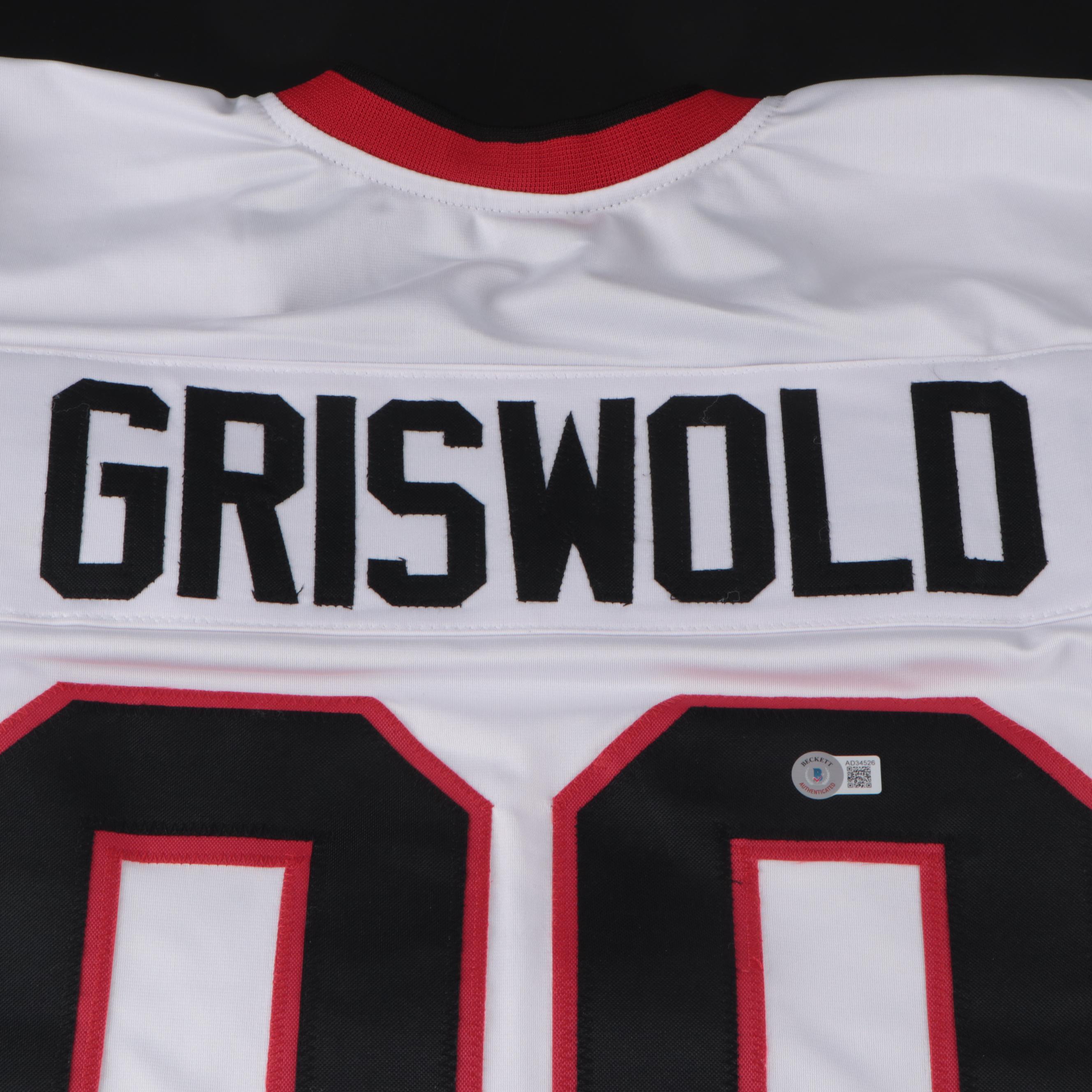 Chevy Chase Signed "Christmas Vacation: Clark Griswold" Hockey Jersey, Beckett