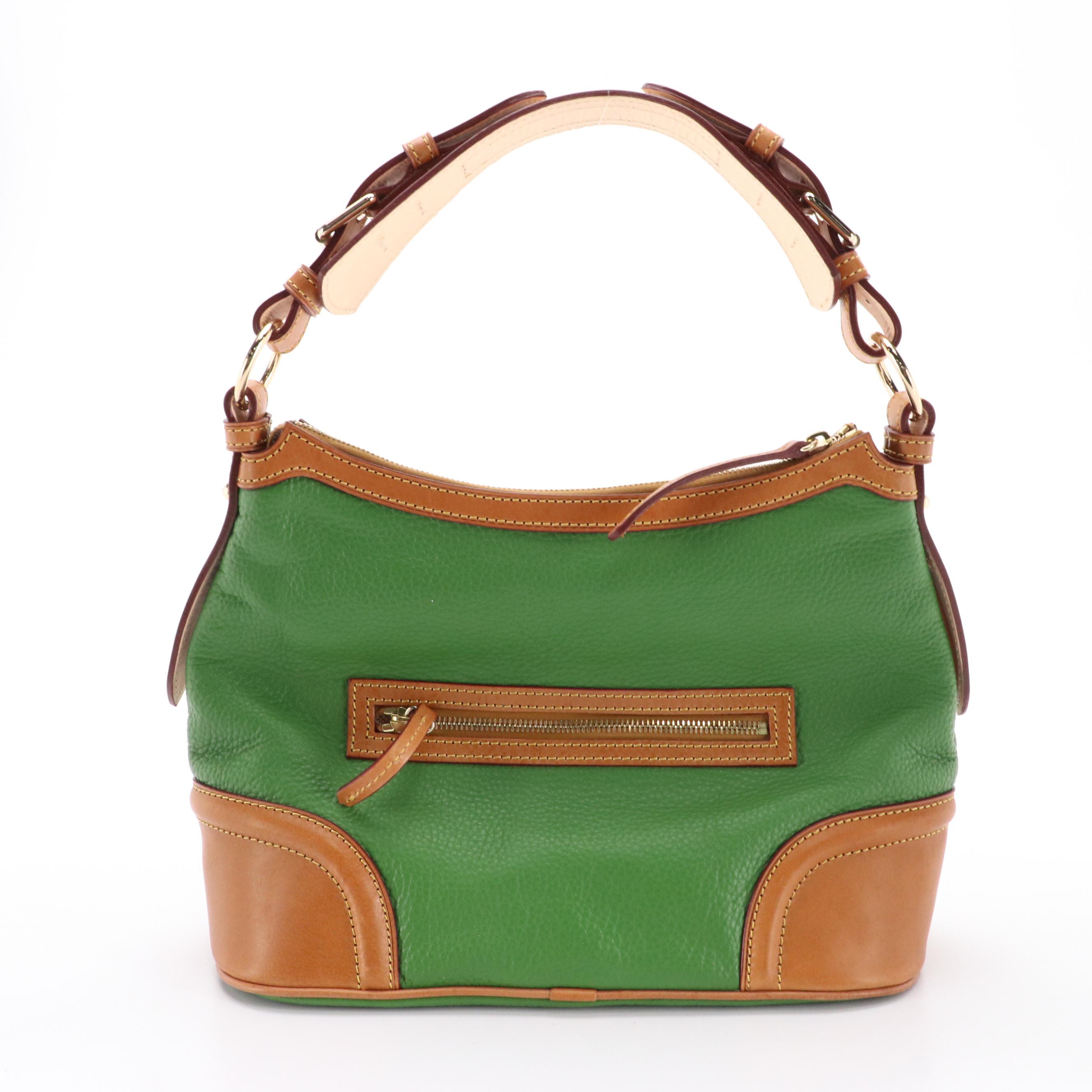 Dooney & Bourke J113 T4 Small Flap Ostrich and R960 Leather Hobo Bags