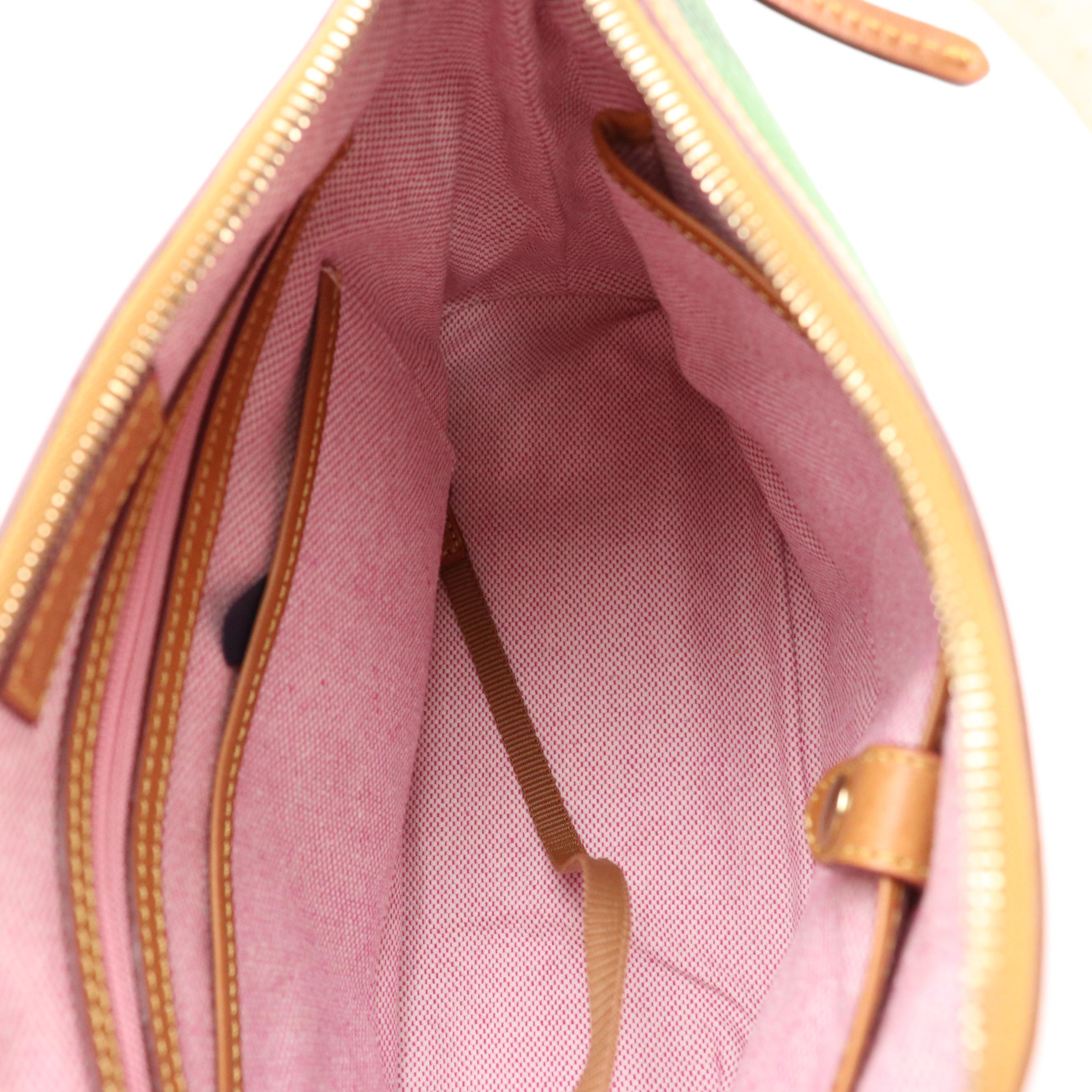 Dooney & Bourke J113 T4 Small Flap Ostrich and R960 Leather Hobo Bags