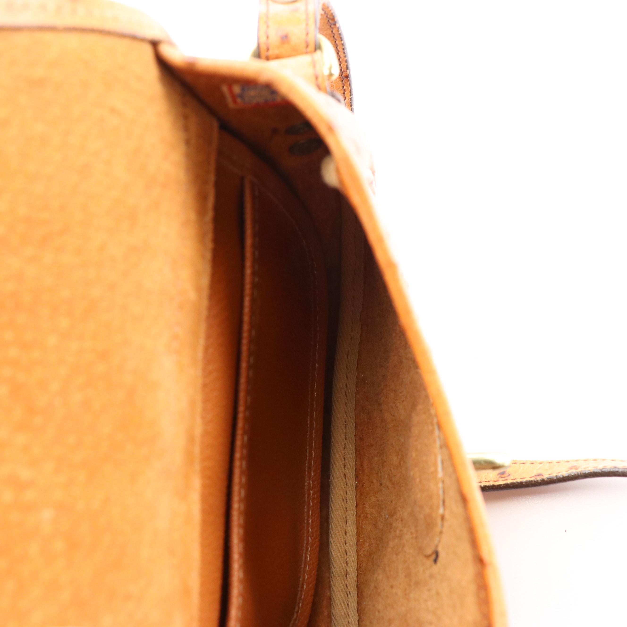 Dooney & Bourke J113 T4 Small Flap Ostrich and R960 Leather Hobo Bags