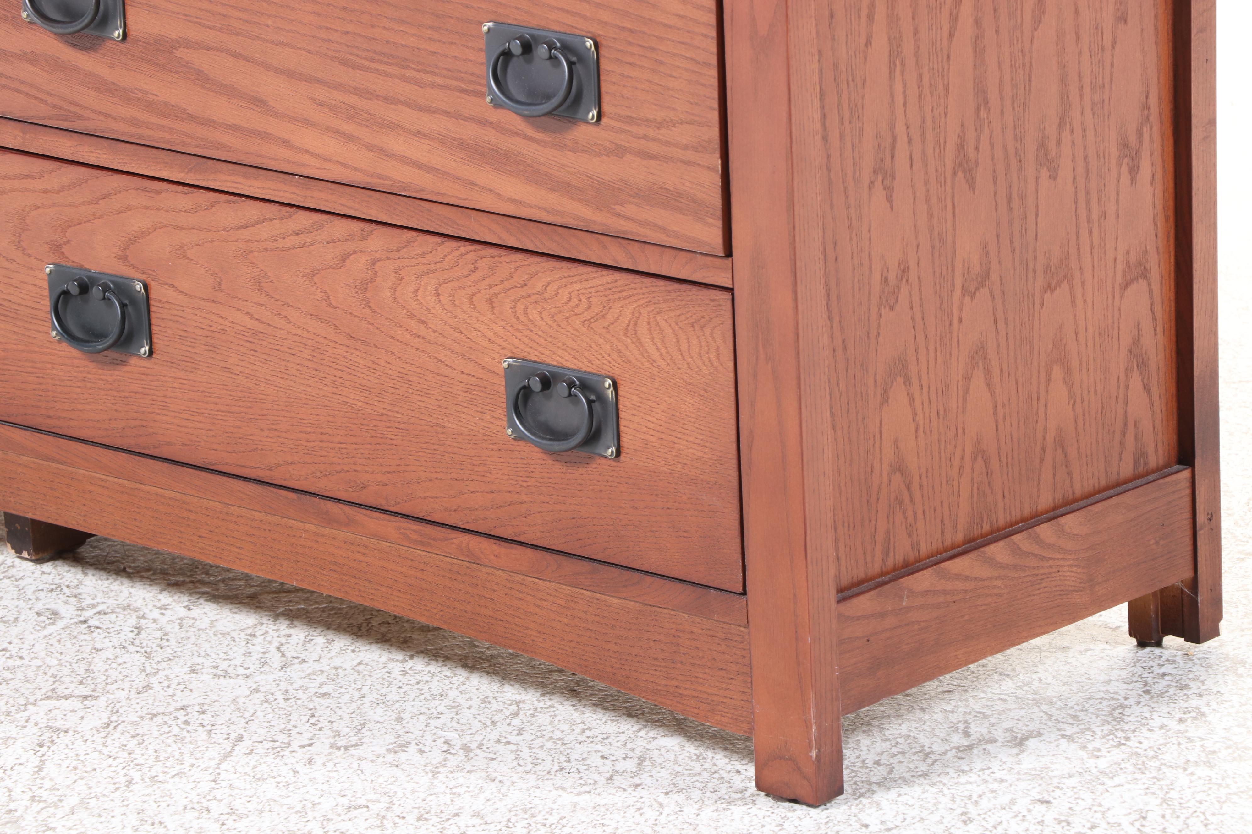 Delsa Muebles Mission Style Oak Chest of Drawers