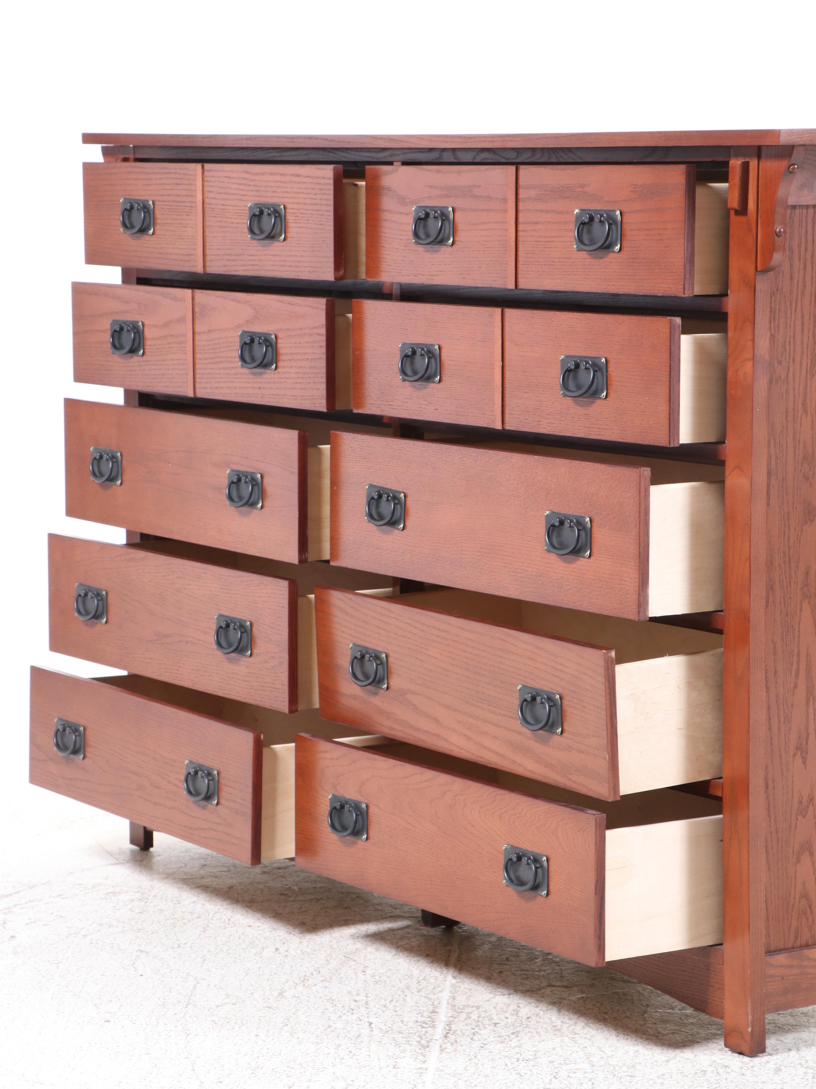 Delsa Muebles Mission Style Oak Chest of Drawers
