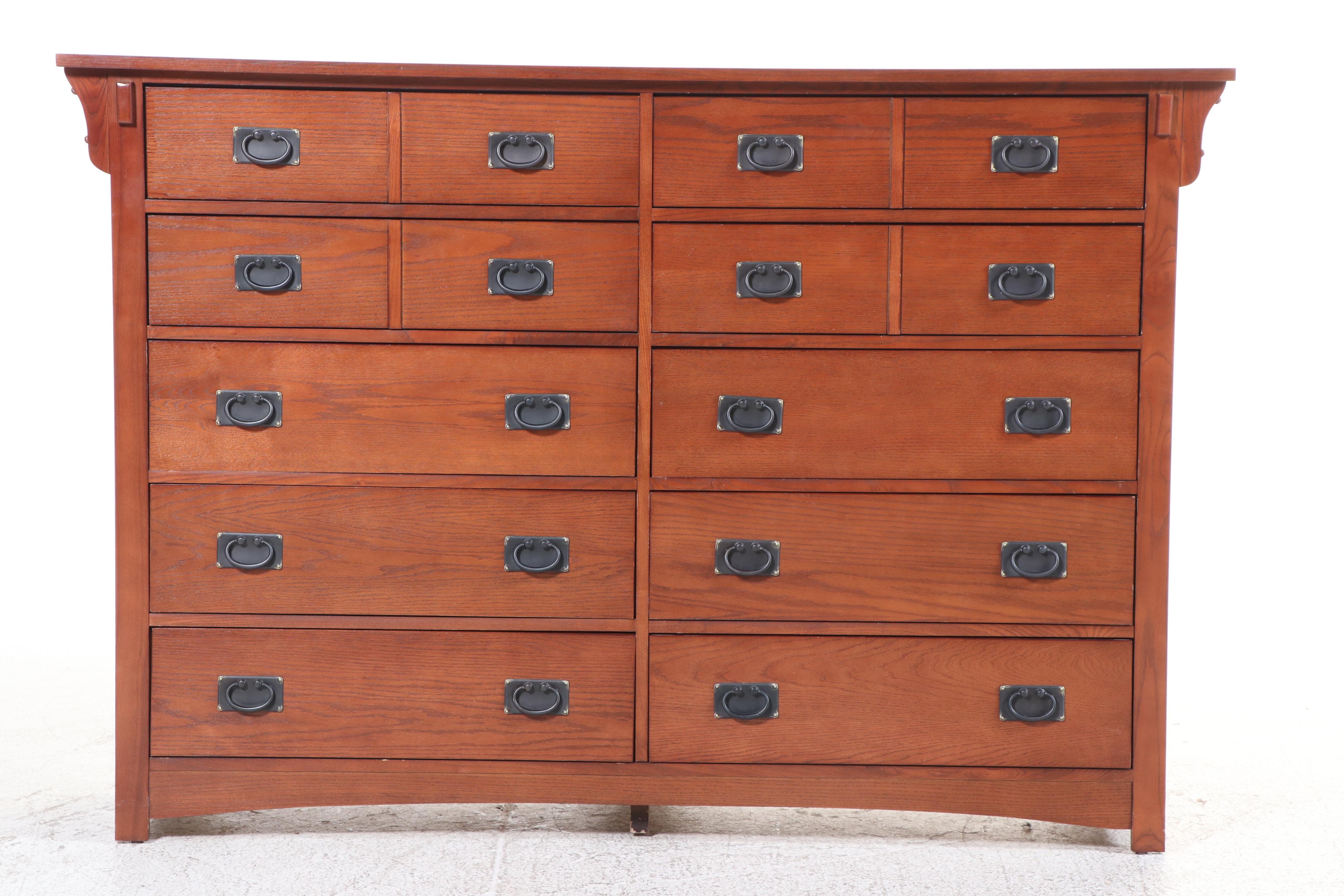 Delsa Muebles Mission Style Oak Chest of Drawers
