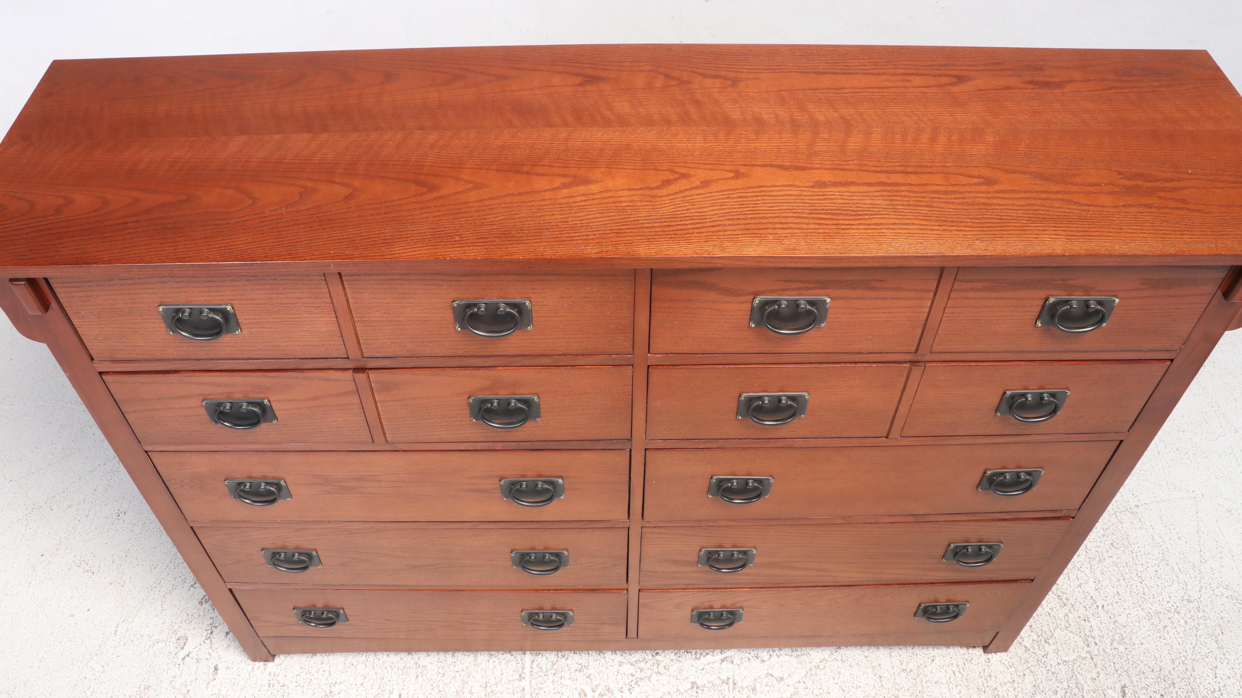Delsa Muebles Mission Style Oak Chest of Drawers