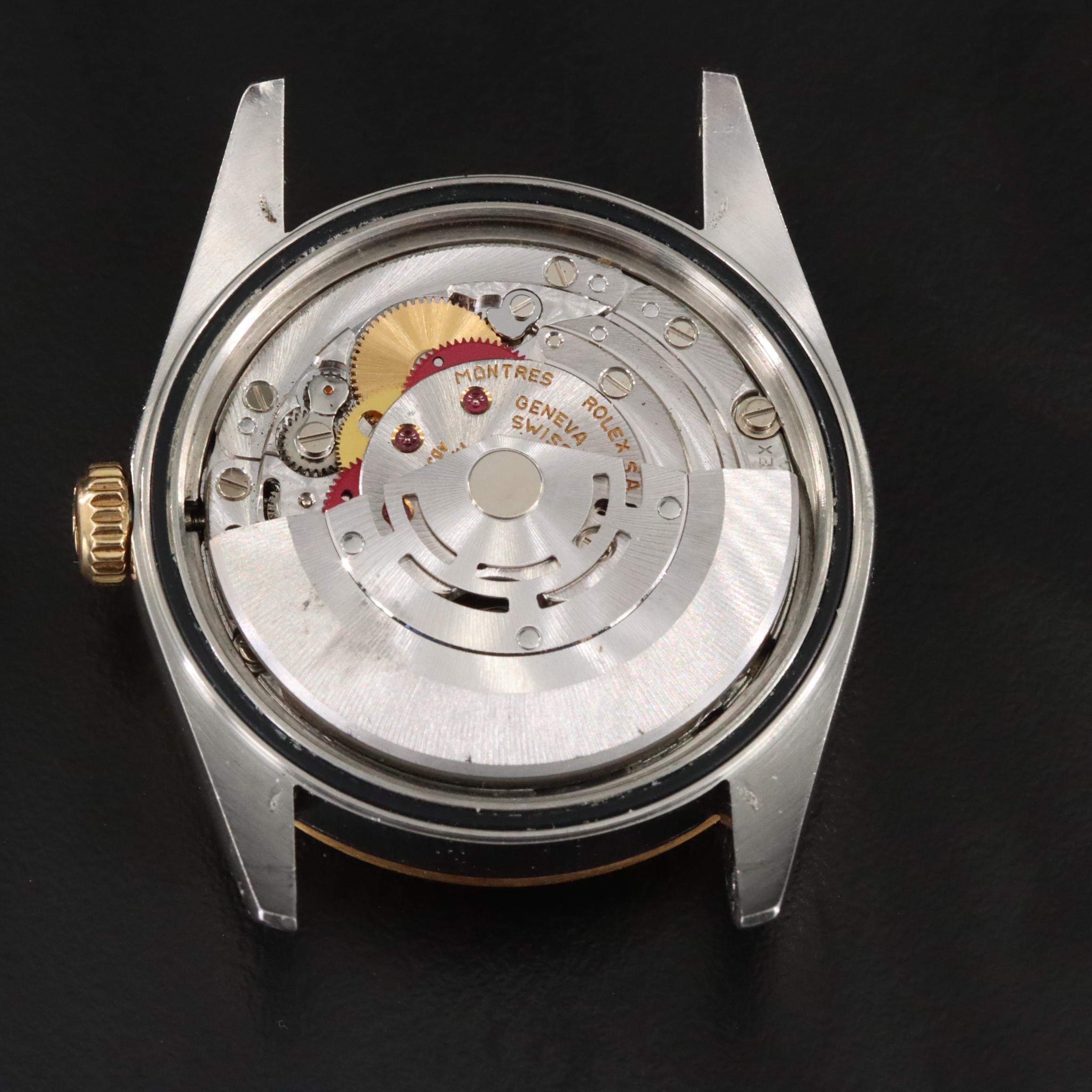 1990 Rolex Tapestry Dial Two-Tone Datejust Watch