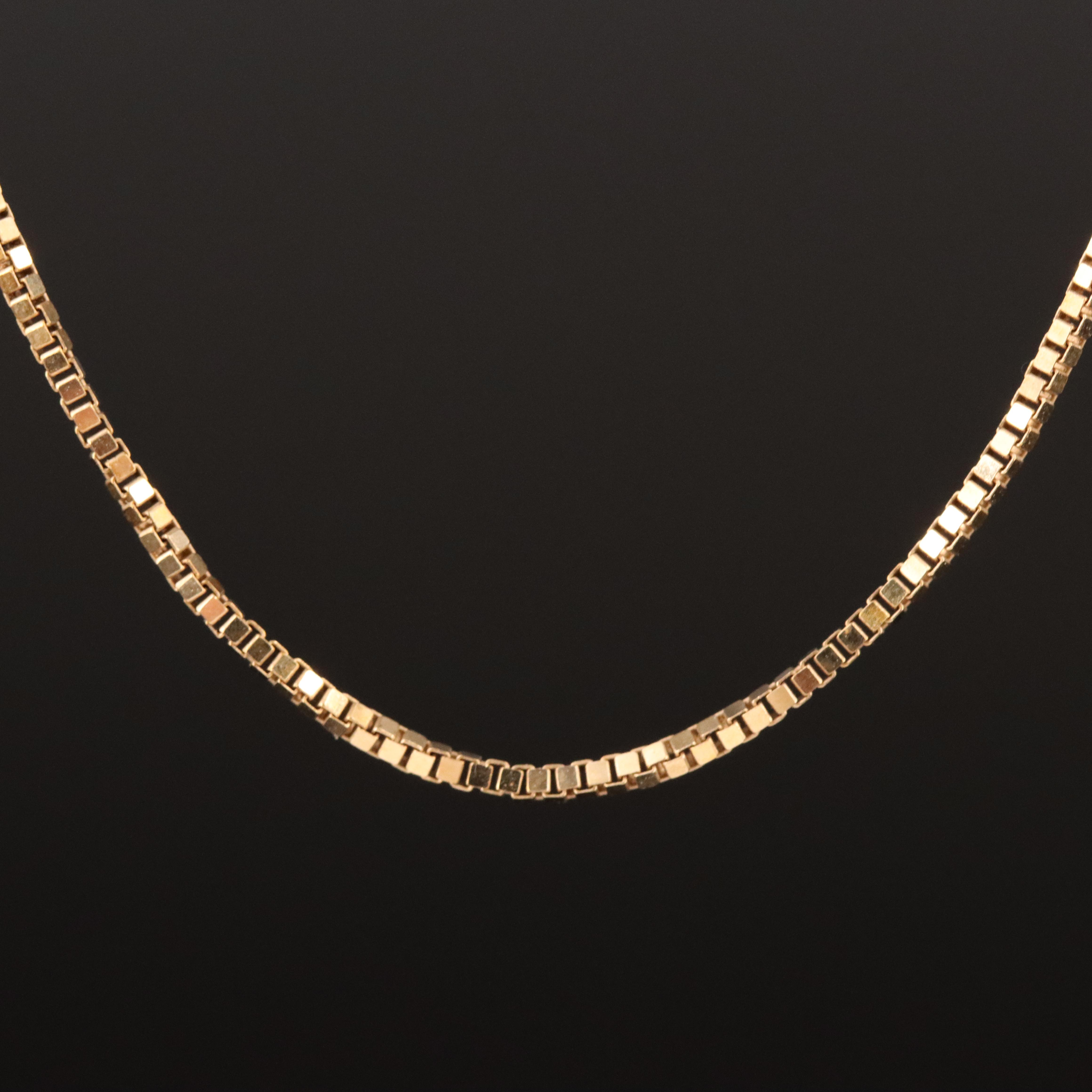 14K Box Chain Necklace